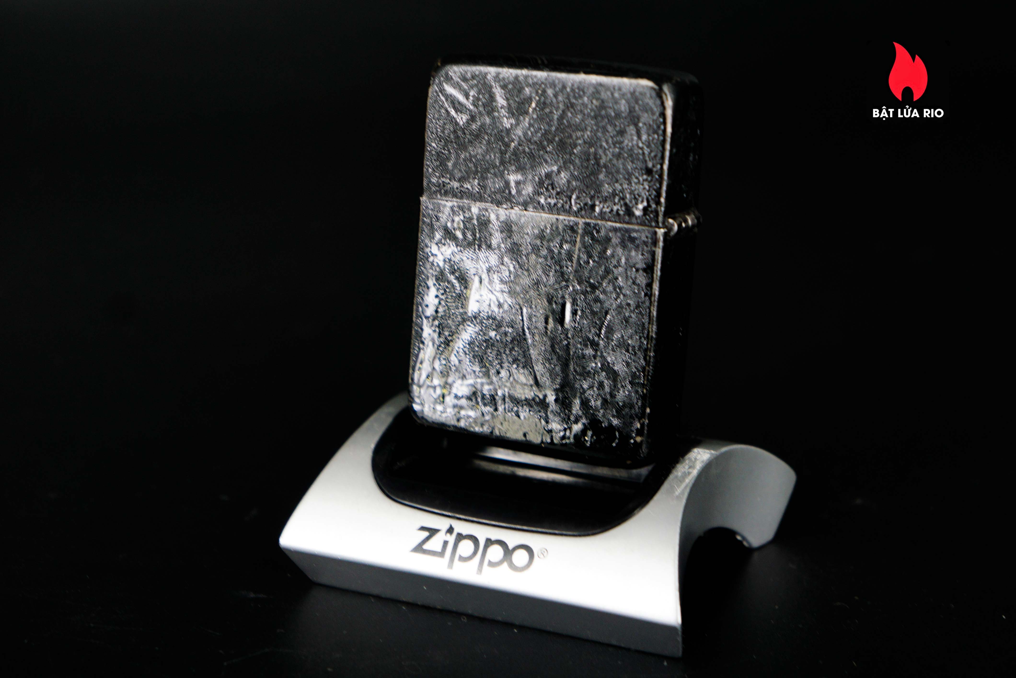 Zippo Xưa 1942 – Black Crackle – World War II – Us Navy 10