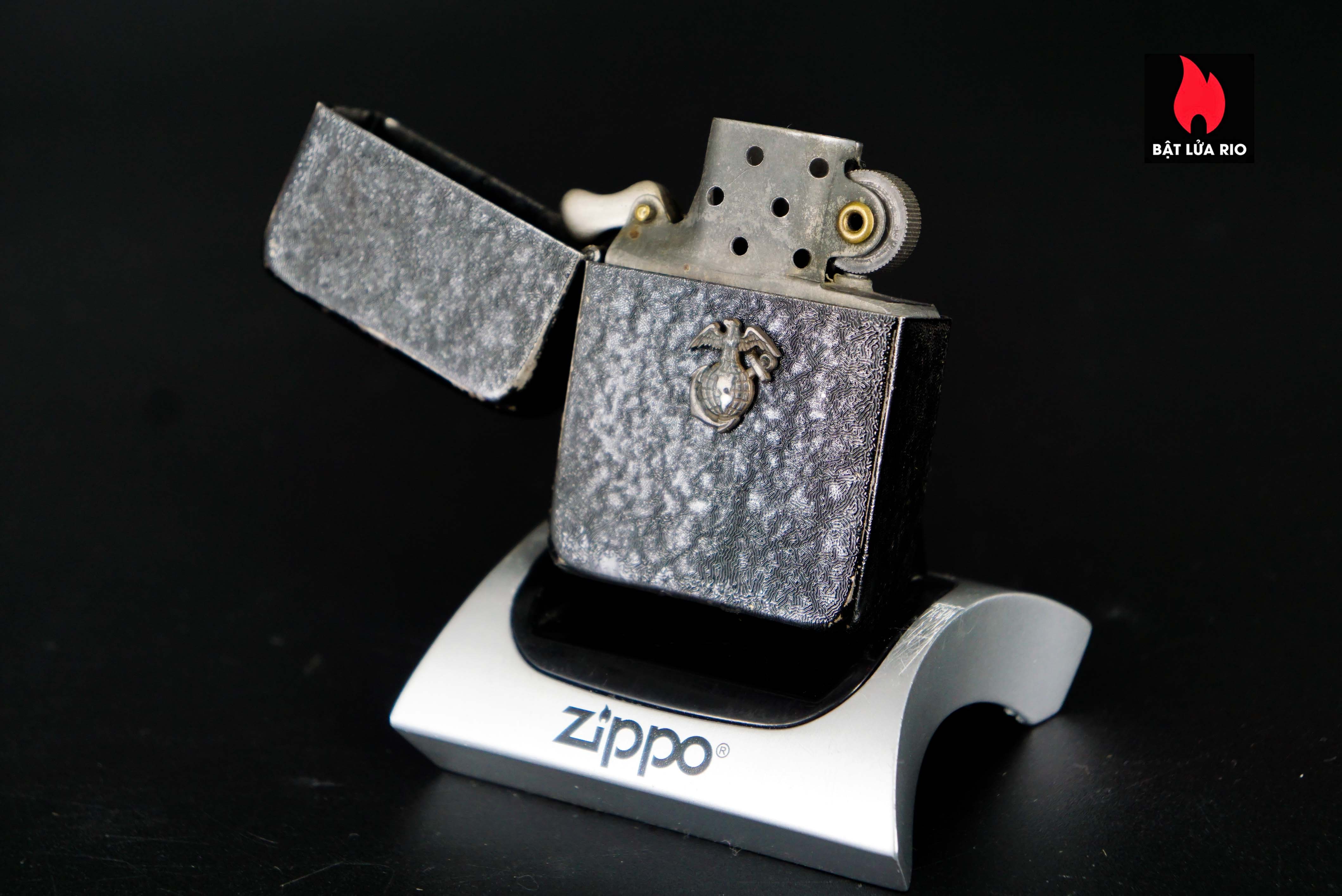 Zippo Xưa 1942 – Black Crackle – World War II – Us Navy 11