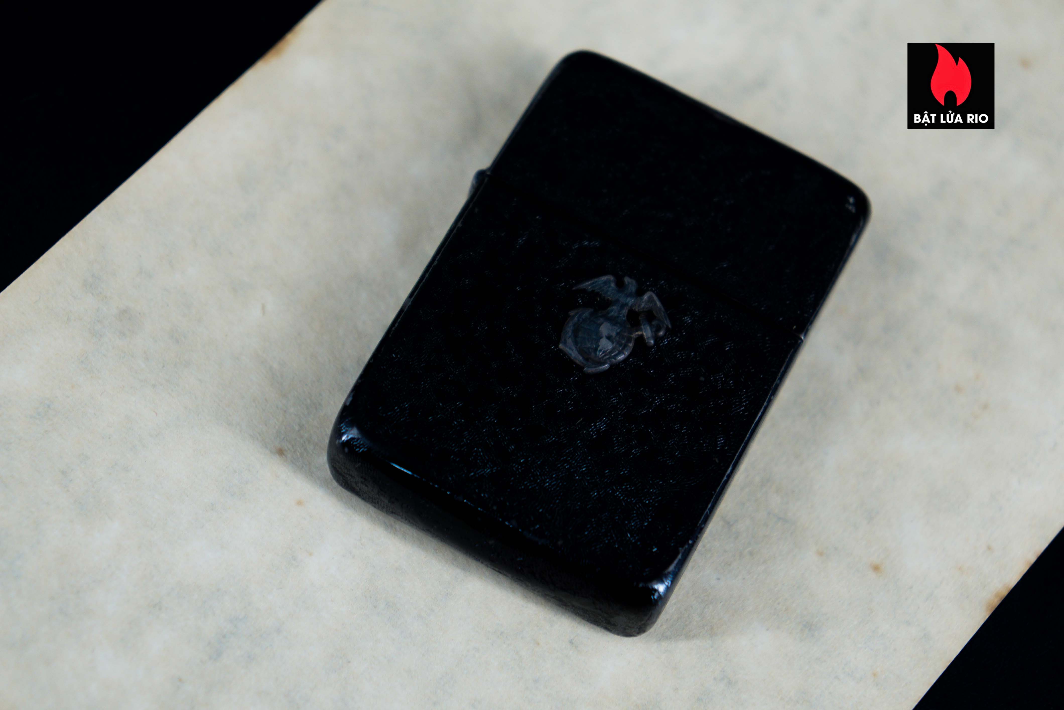 Zippo Xưa 1942 – Black Crackle – World War II – Us Navy 21