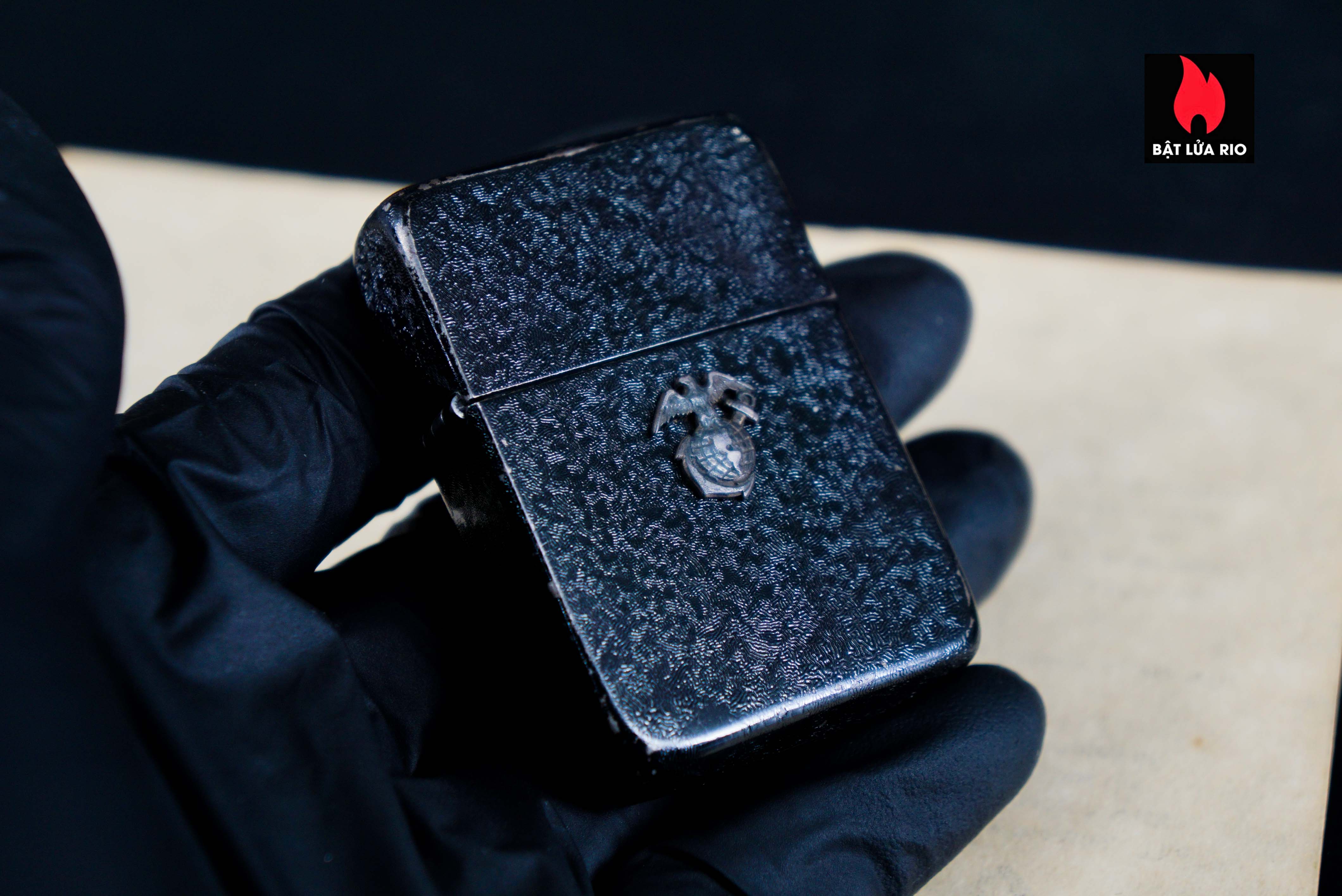 Zippo Xưa 1942 – Black Crackle – World War II – Us Navy 7