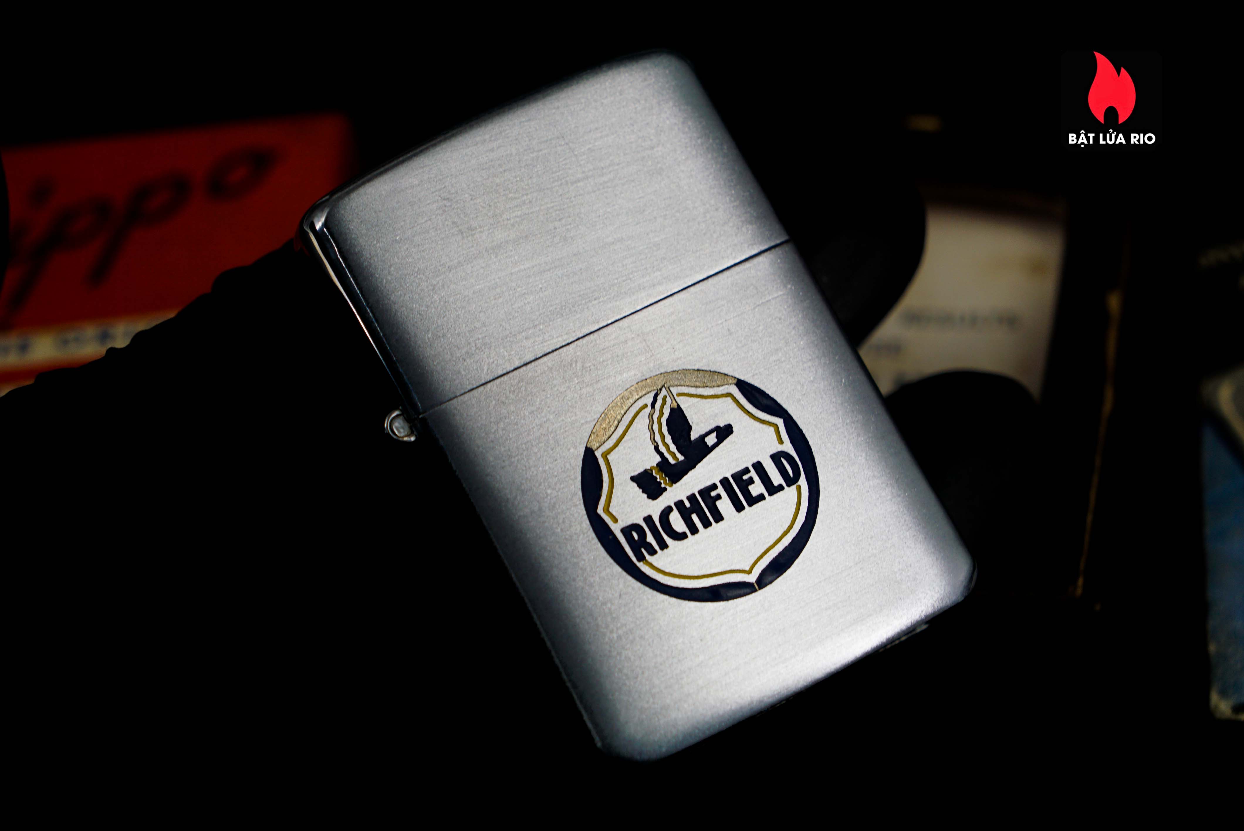 Zippo Xưa 1947 – Vỏ Nickel – Ruột Nikel – Richfield Oil Company 11