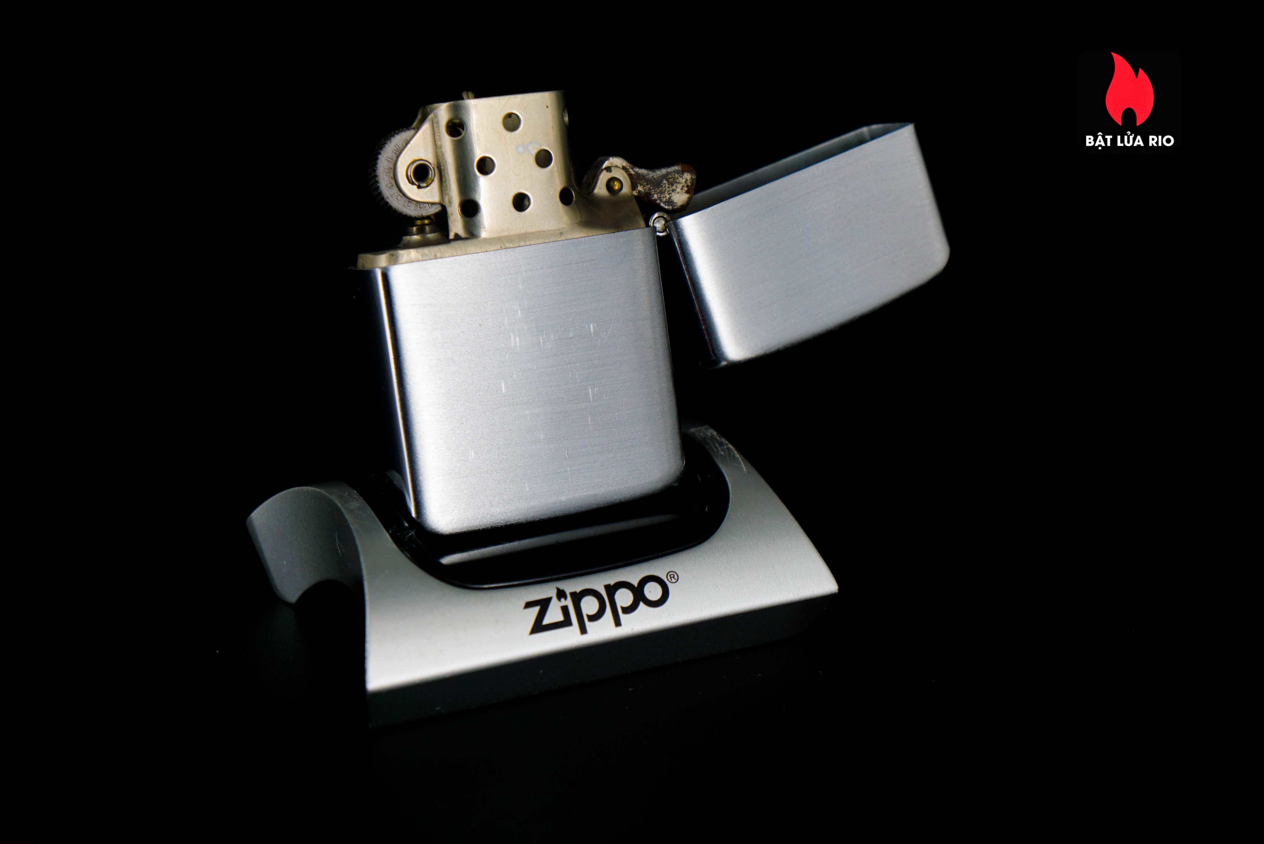 Zippo Xưa 1947 – Vỏ Nickel – Ruột Nikel – Richfield Oil Company 13