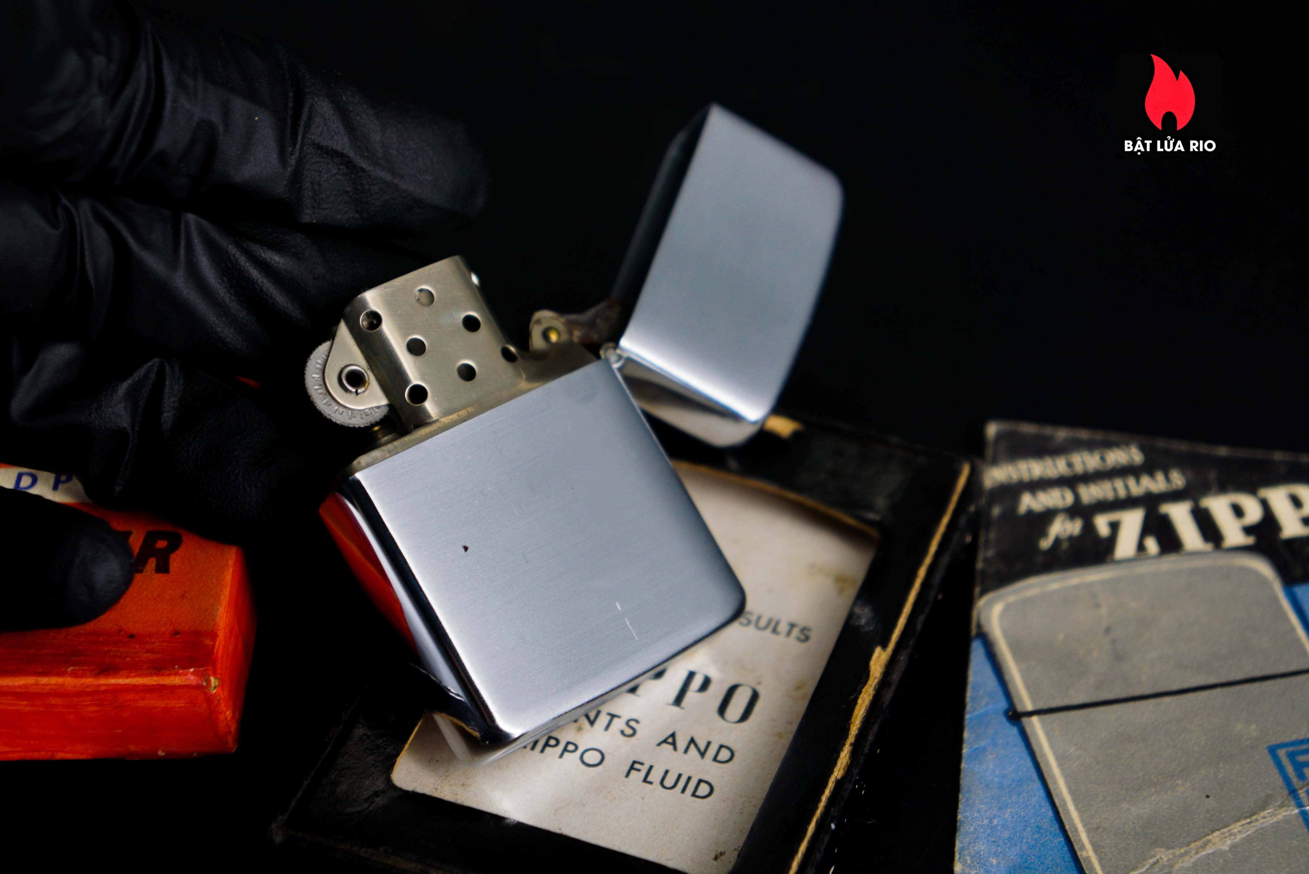 Zippo Xưa 1947 – Vỏ Nickel – Ruột Nikel – Richfield Oil Company 15