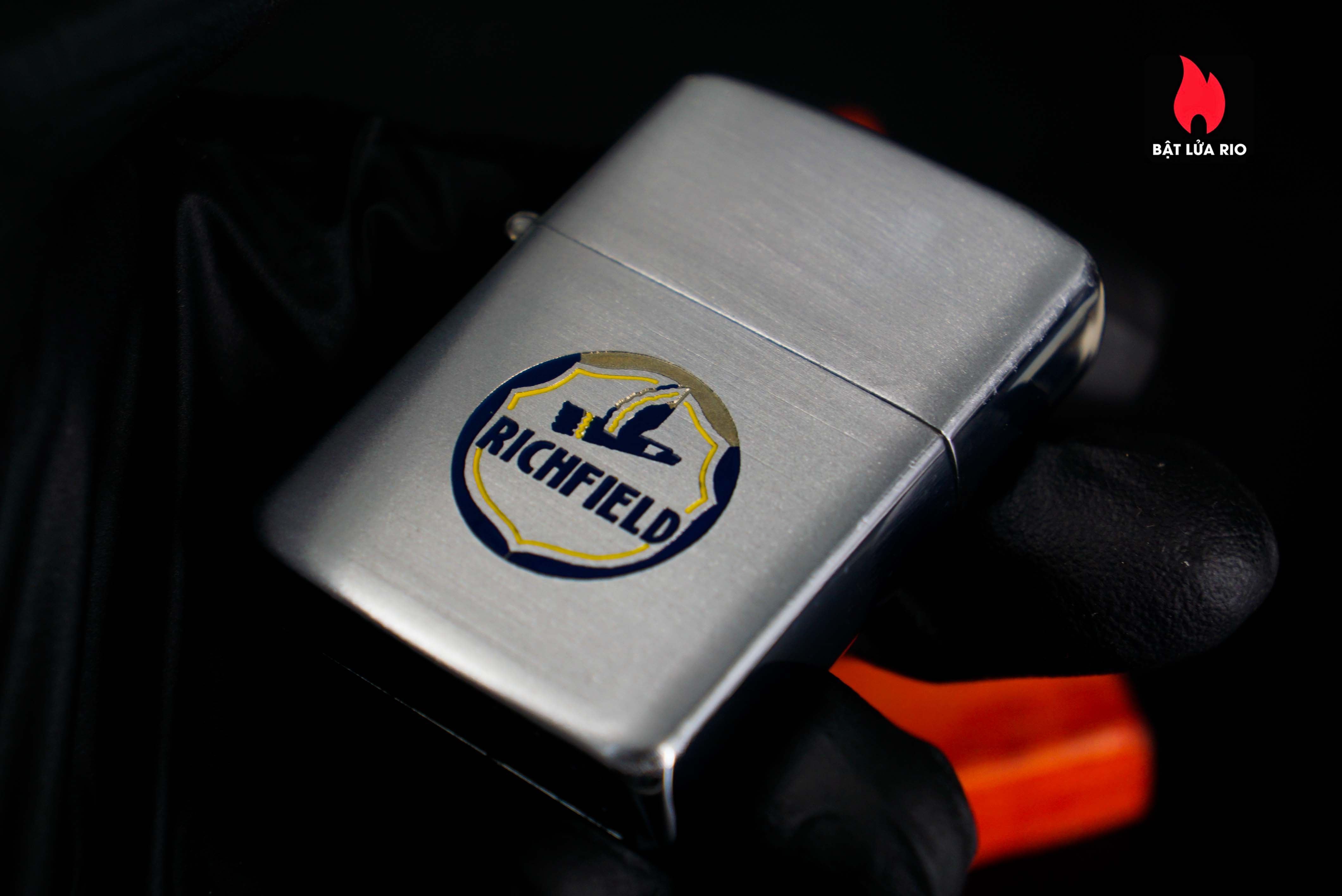 Zippo Xưa 1947 – Vỏ Nickel – Ruột Nikel – Richfield Oil Company 2
