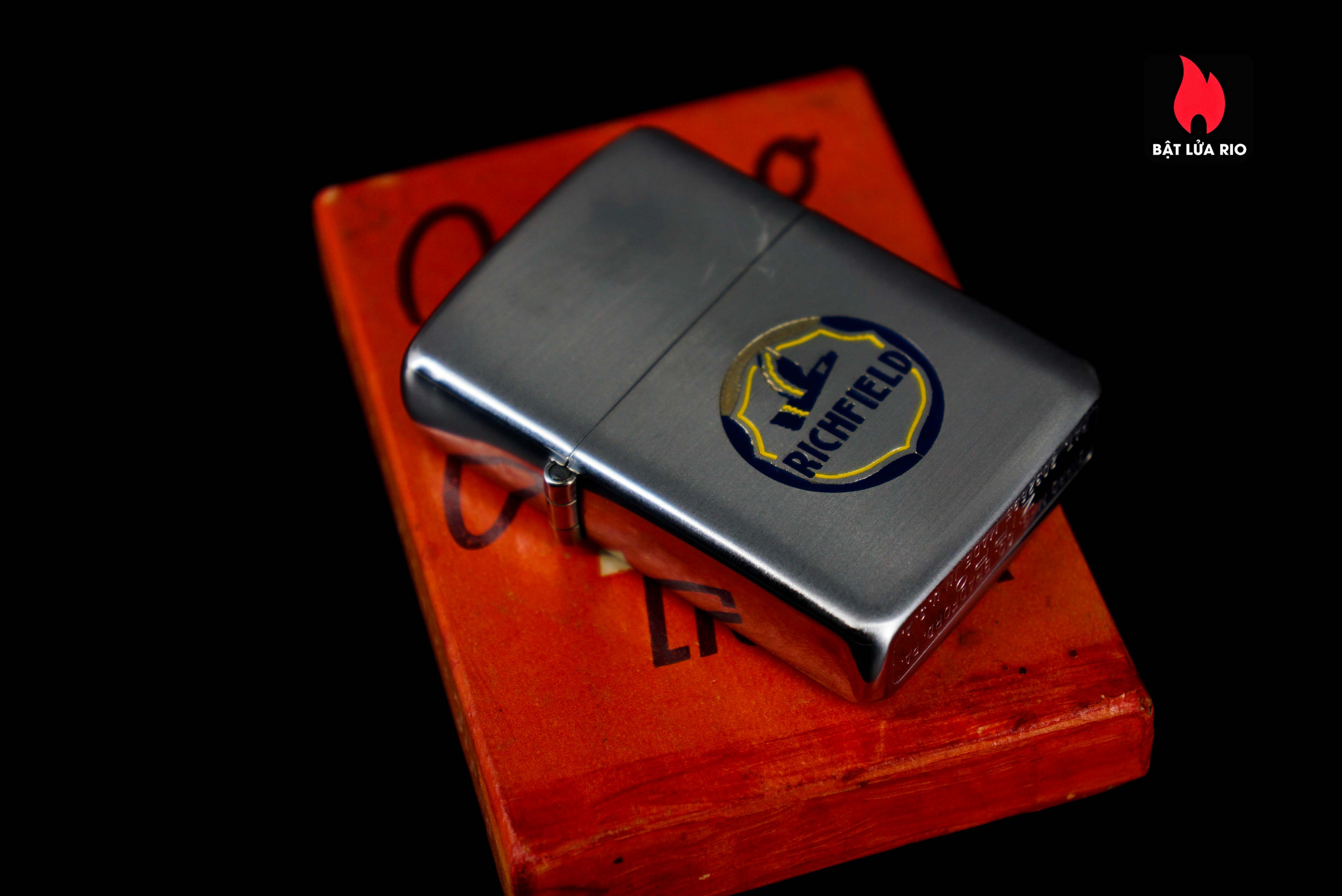 Zippo Xưa 1947 – Vỏ Nickel – Ruột Nikel – Richfield Oil Company 3