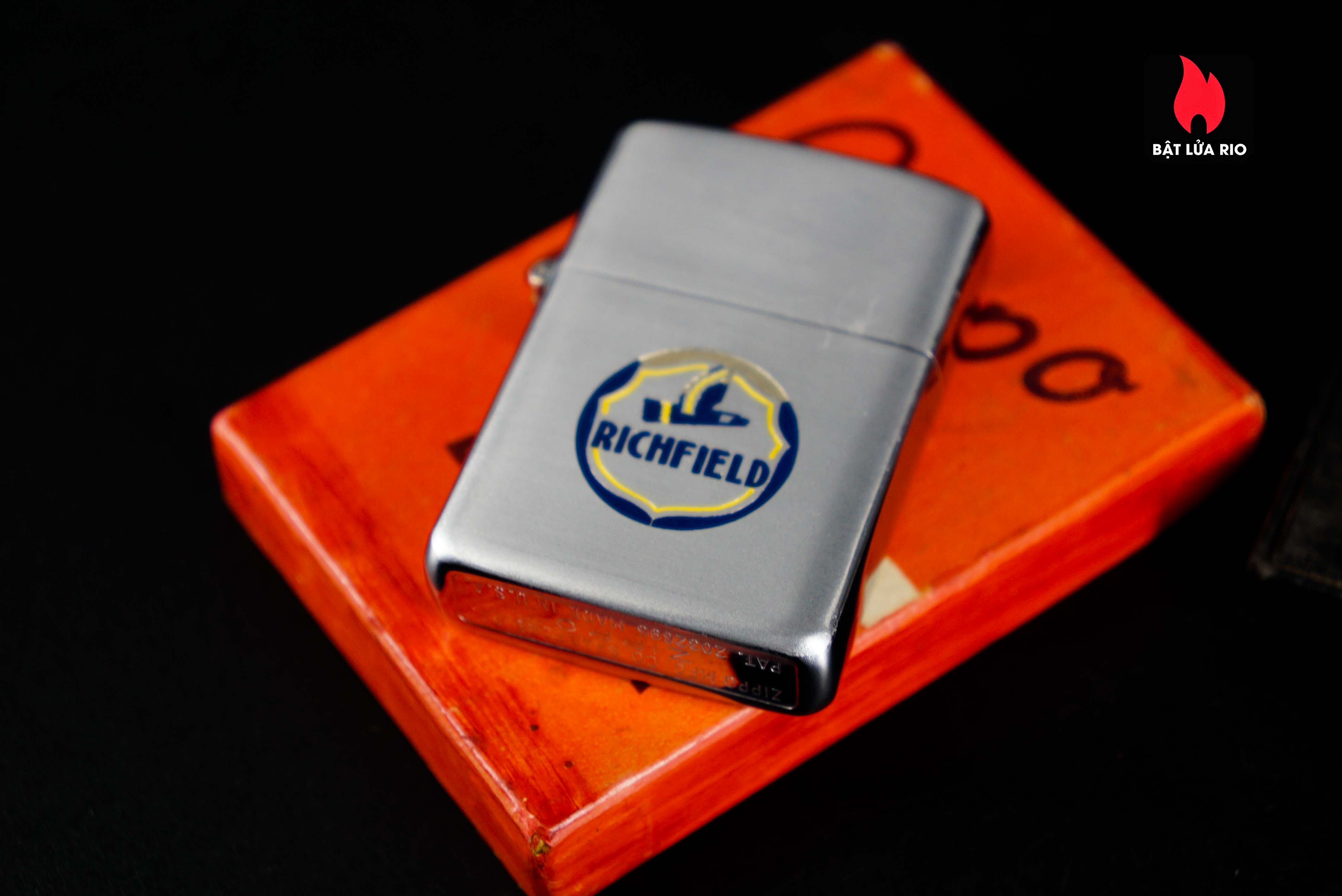 Zippo Xưa 1947 – Vỏ Nickel – Ruột Nikel – Richfield Oil Company 4