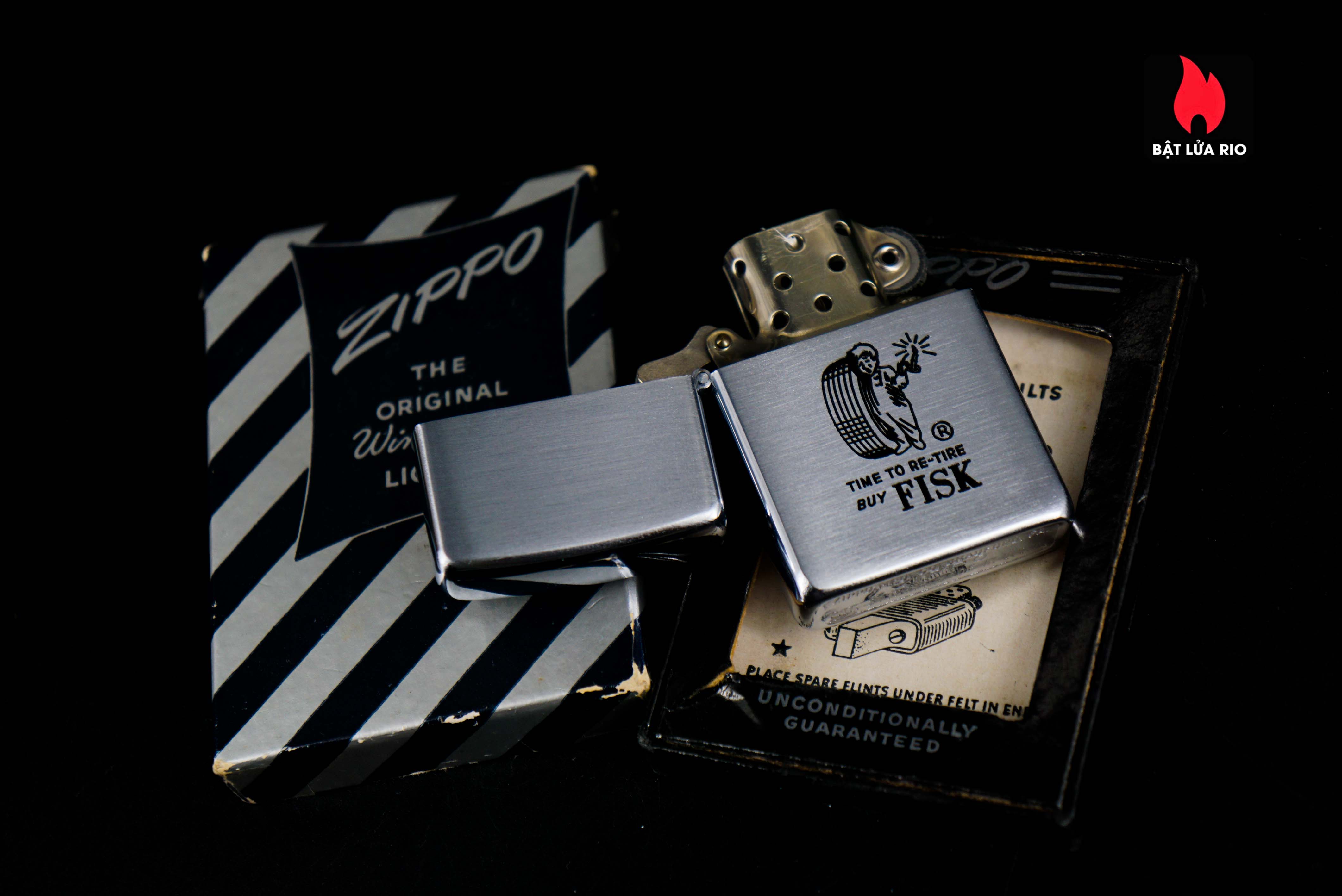 Zippo Xưa 1949-1950 – Time To Re-Tire Buy Fisk 25