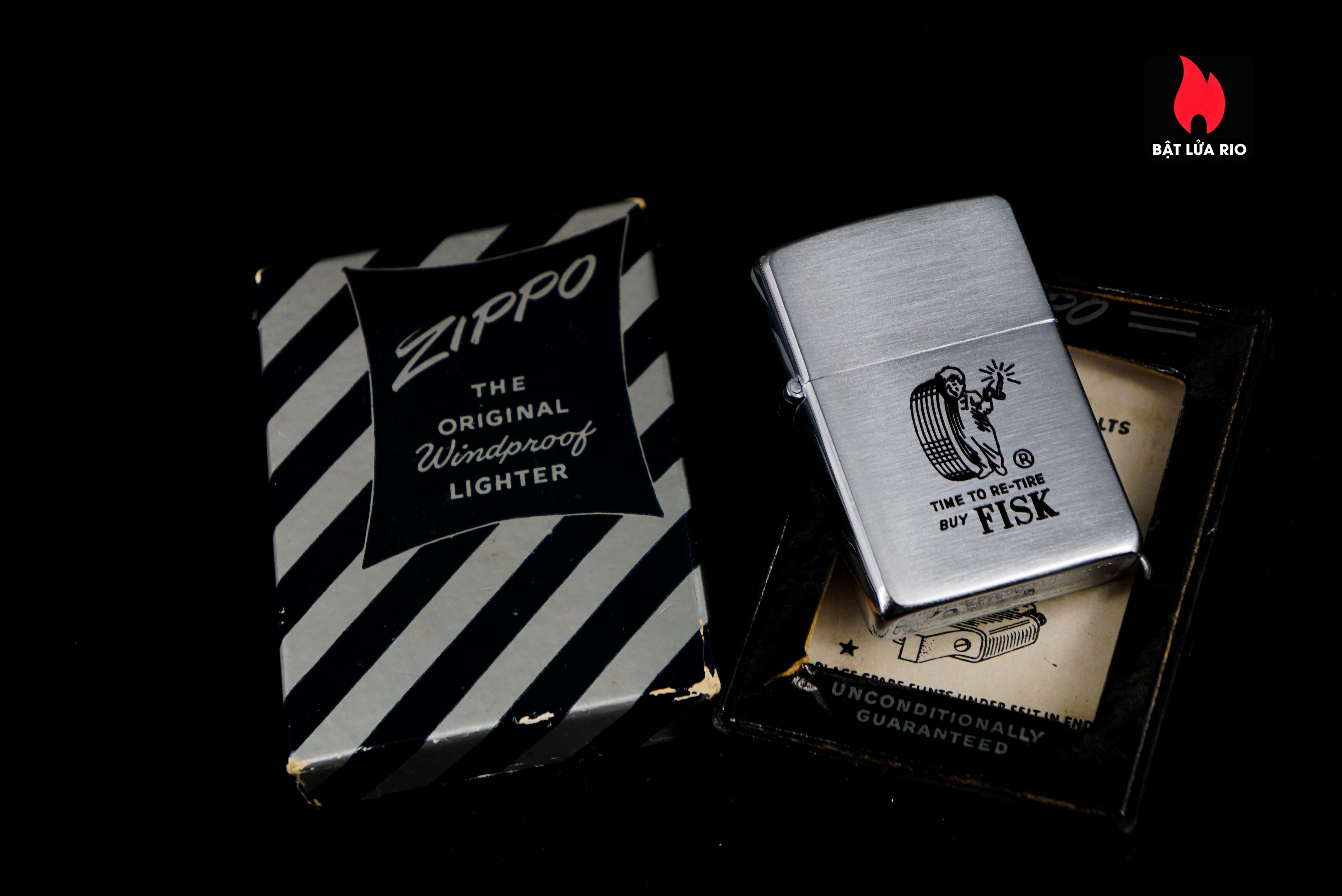 Zippo Xưa 1949-1950 – Time To Re-Tire Buy Fisk 26