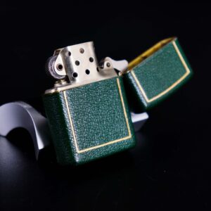 Zippo Xưa 1950 – Green Full Leather Wrap 20