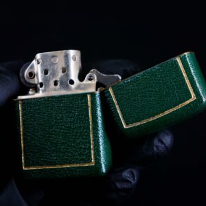 Zippo Xưa 1950 – Green Full Leather Wrap 4