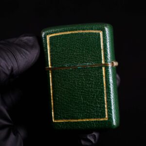 Zippo Xưa 1950 – Green Full Leather Wrap 5
