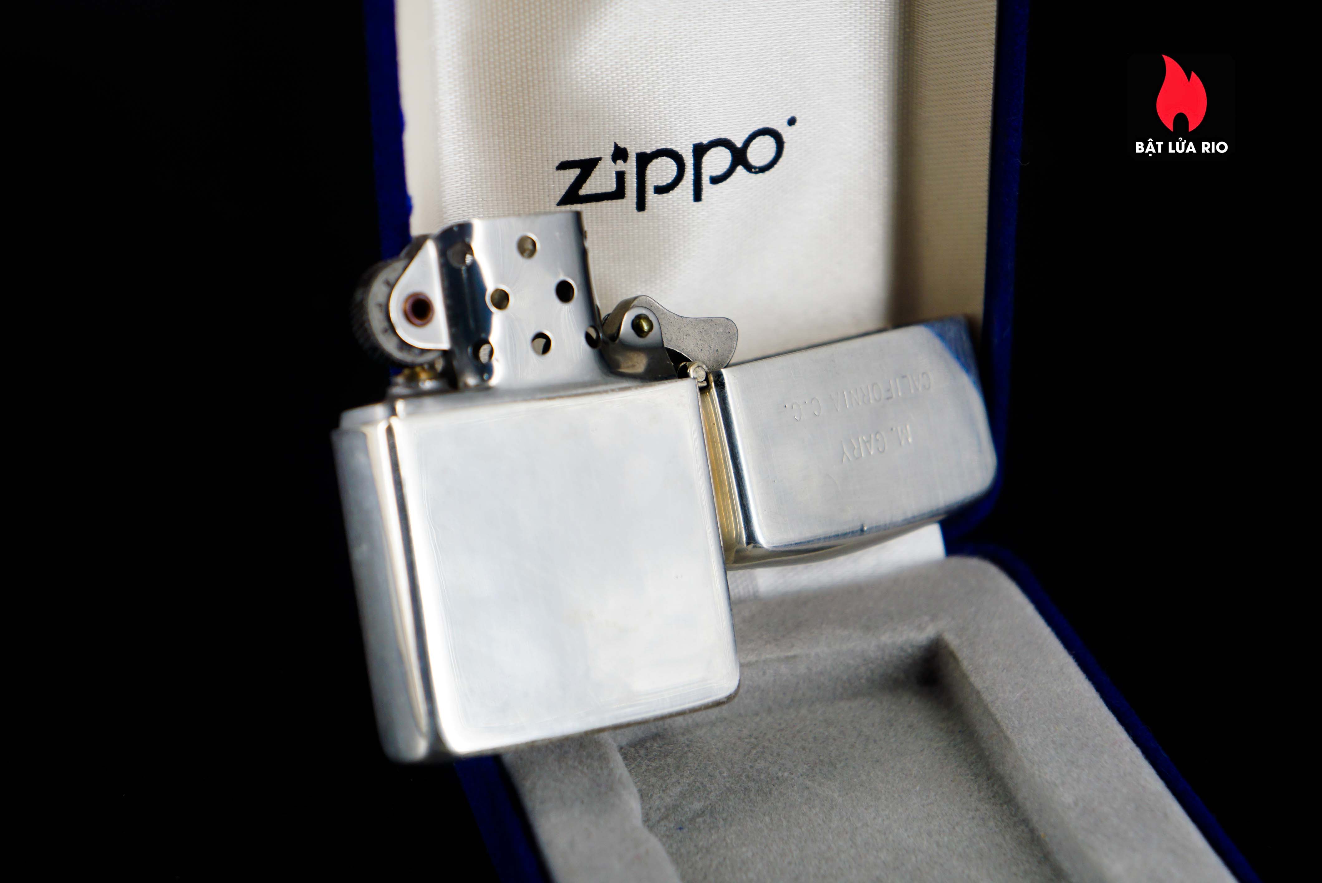 Zippo Xưa 1950s – Sterling – Bạc Nguyên Khối – Bạc Khối 92.5 – San Gabriel Country Club 14