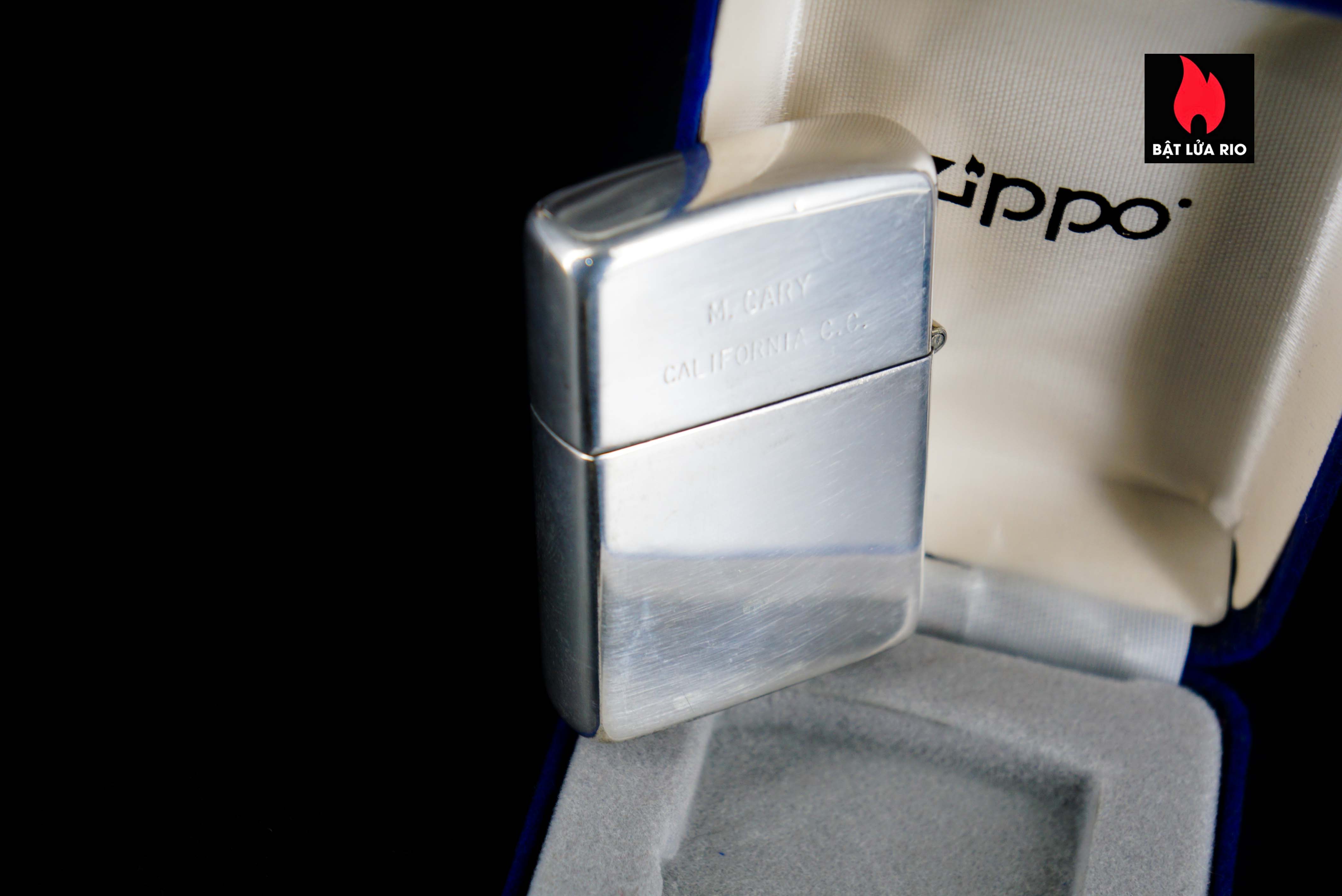 Zippo Xưa 1950s – Sterling – Bạc Nguyên Khối – Bạc Khối 92.5 – San Gabriel Country Club 16