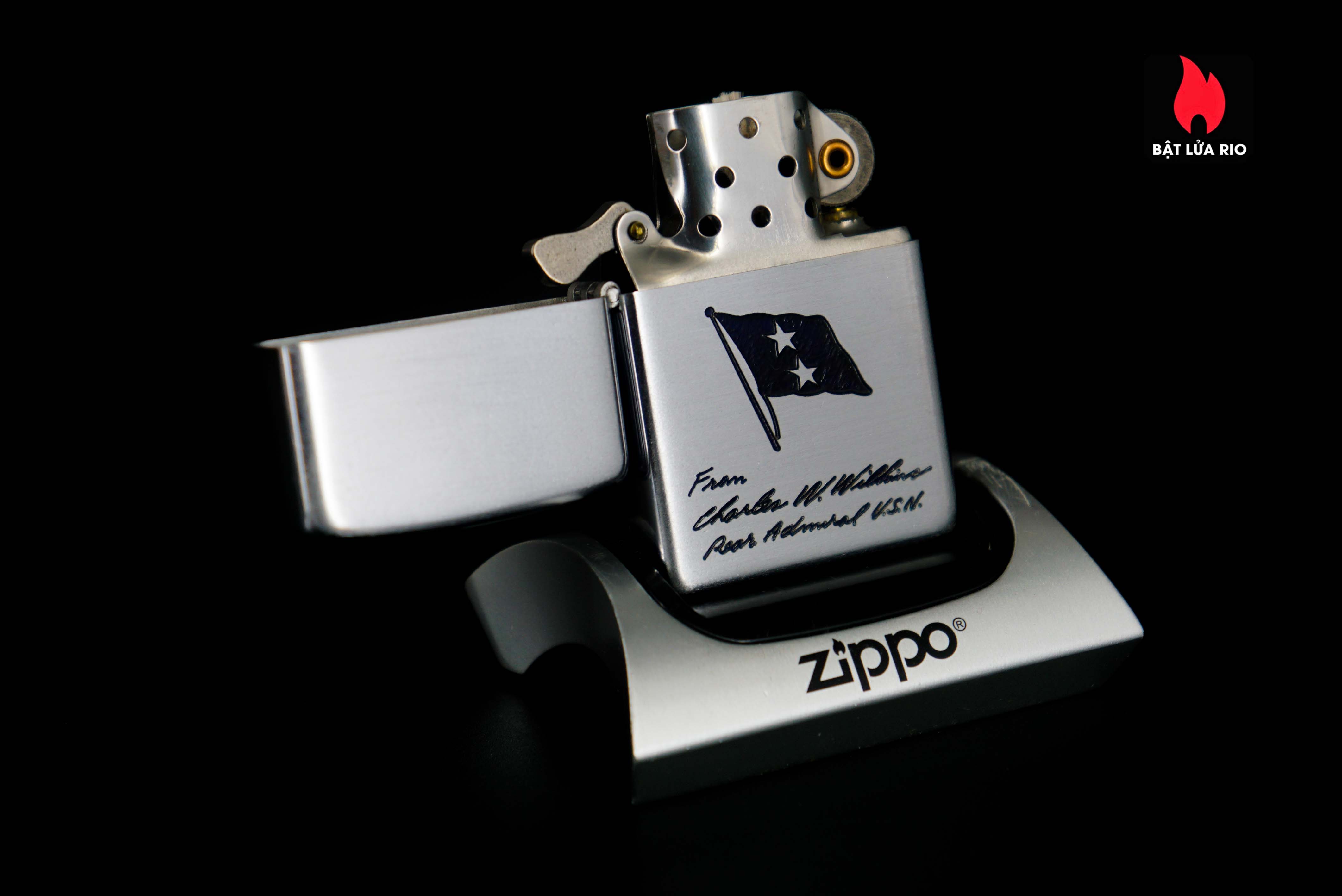 Zippo Xưa 1953 – Rear Admiral Charles W. Wilkins – U.S. Navy 56 Zippo Xưa 1953 – Rear Admiral Charles W. Wilkins – U.S. Navy 10