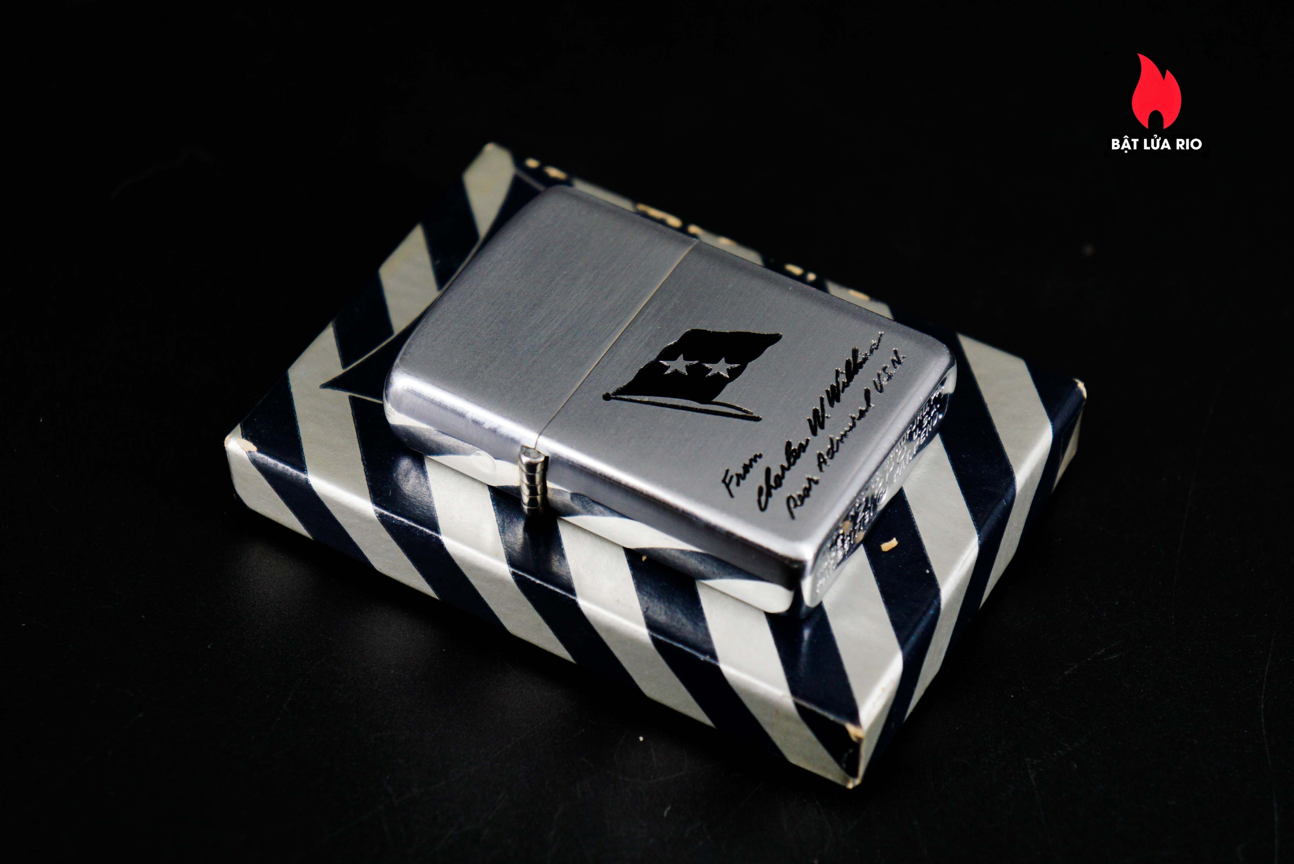 Zippo Xưa 1953 – Rear Admiral Charles W. Wilkins – U.S. Navy 48 Zippo Xưa 1953 – Rear Admiral Charles W. Wilkins – U.S. Navy 17