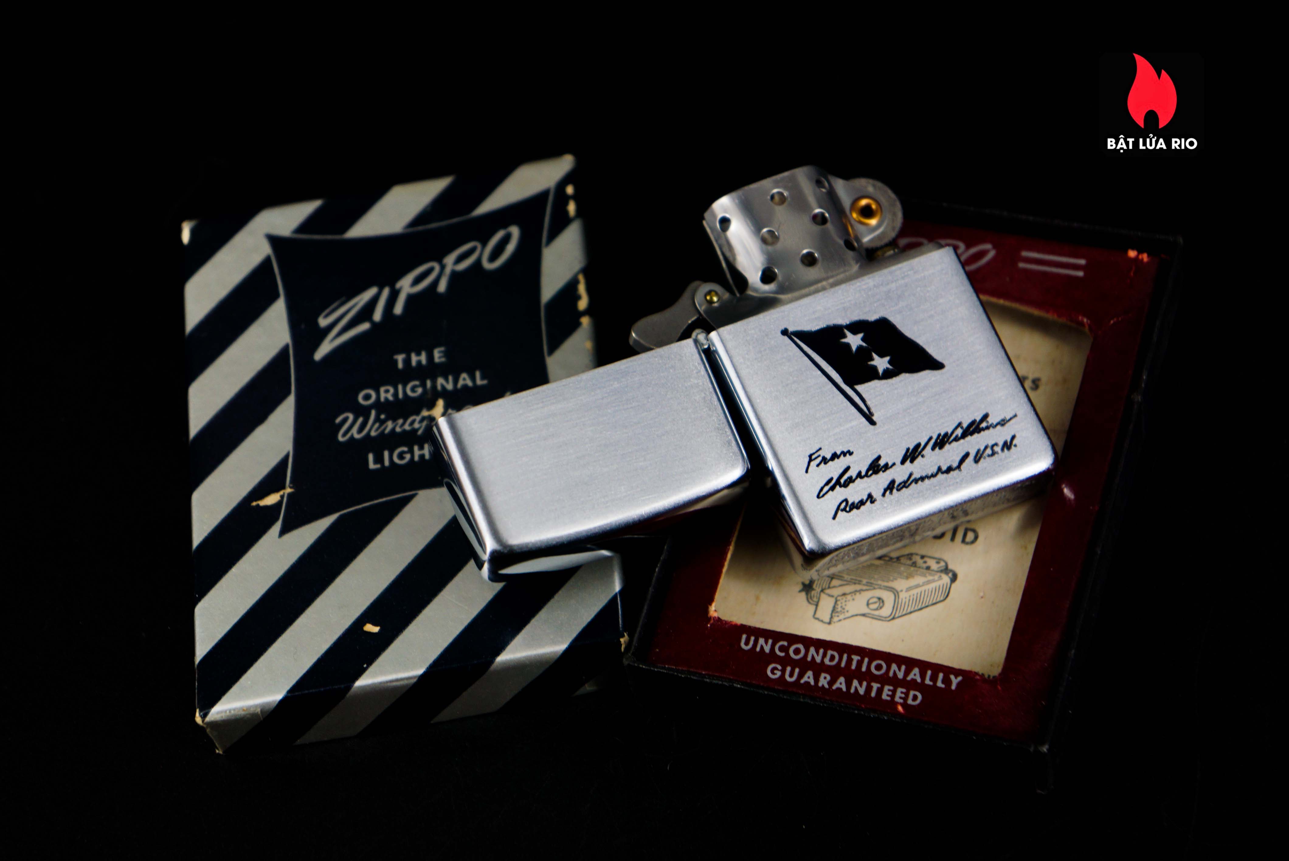 Zippo Xưa 1953 – Rear Admiral Charles W. Wilkins – U.S. Navy 46 Zippo Xưa 1953 – Rear Admiral Charles W. Wilkins – U.S. Navy 19