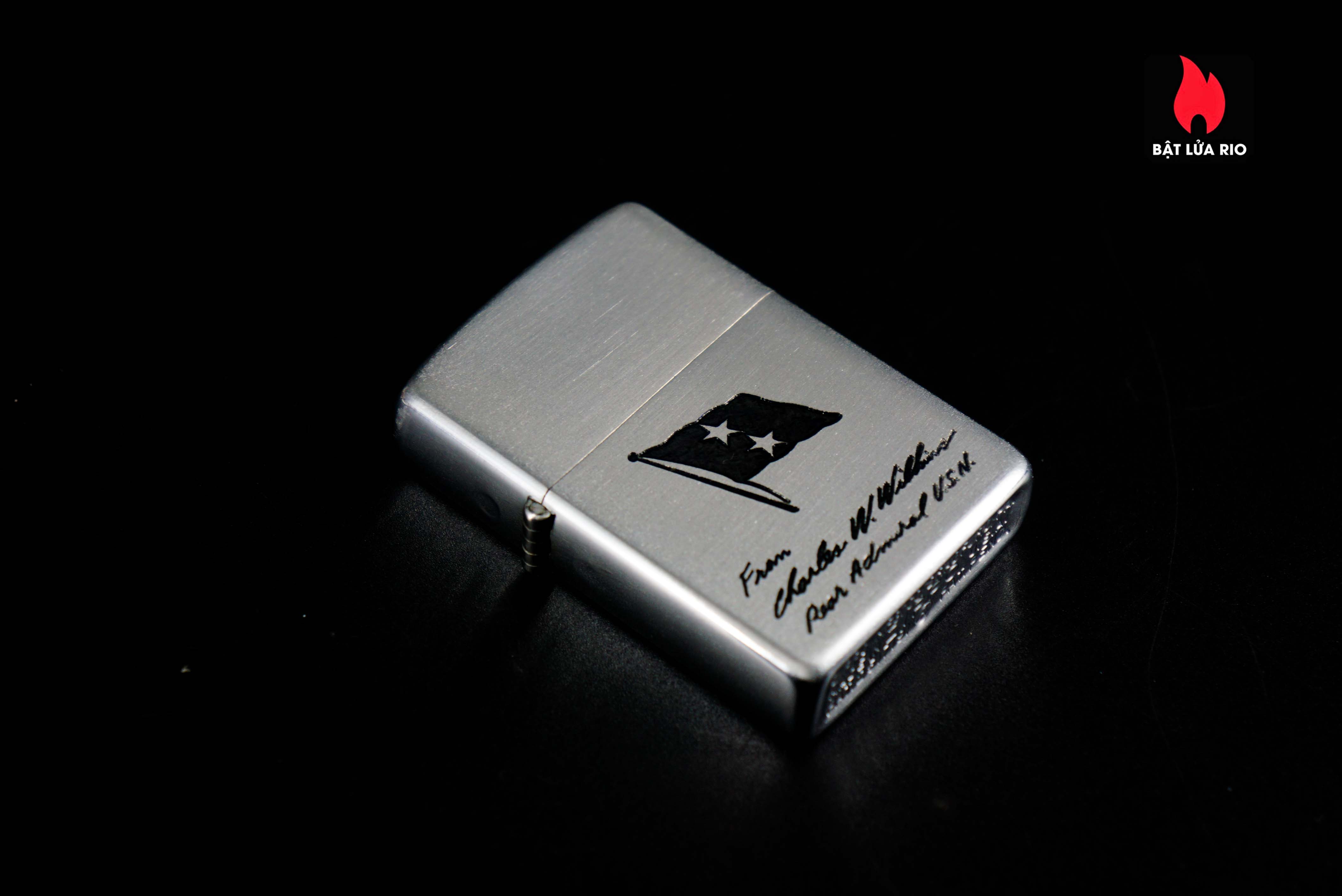 Zippo Xưa 1953 – Rear Admiral Charles W. Wilkins – U.S. Navy 63 Zippo Xưa 1953 – Rear Admiral Charles W. Wilkins – U.S. Navy 3