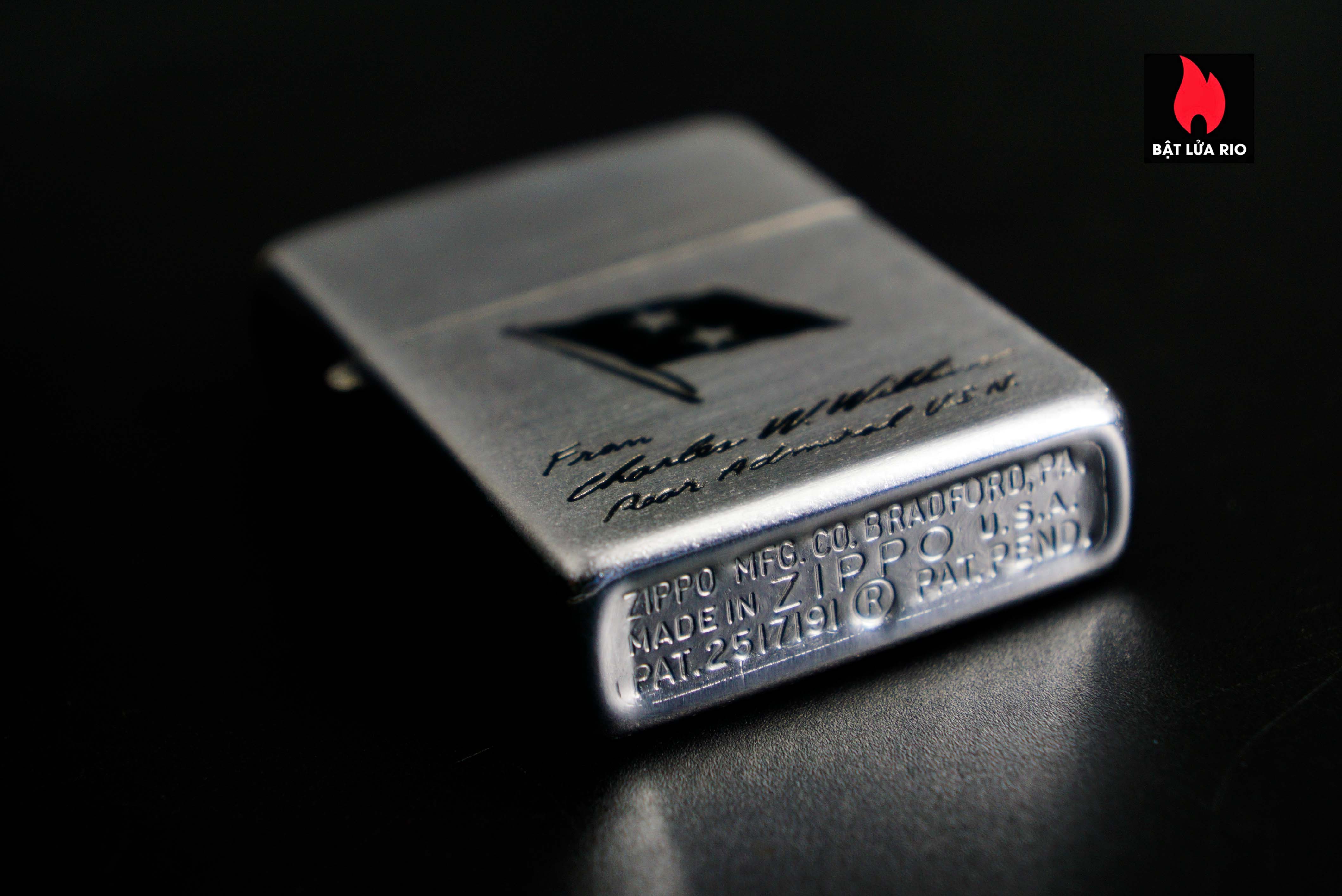 Zippo Xưa 1953 – Rear Admiral Charles W. Wilkins – U.S. Navy 61 Zippo Xưa 1953 – Rear Admiral Charles W. Wilkins – U.S. Navy 5