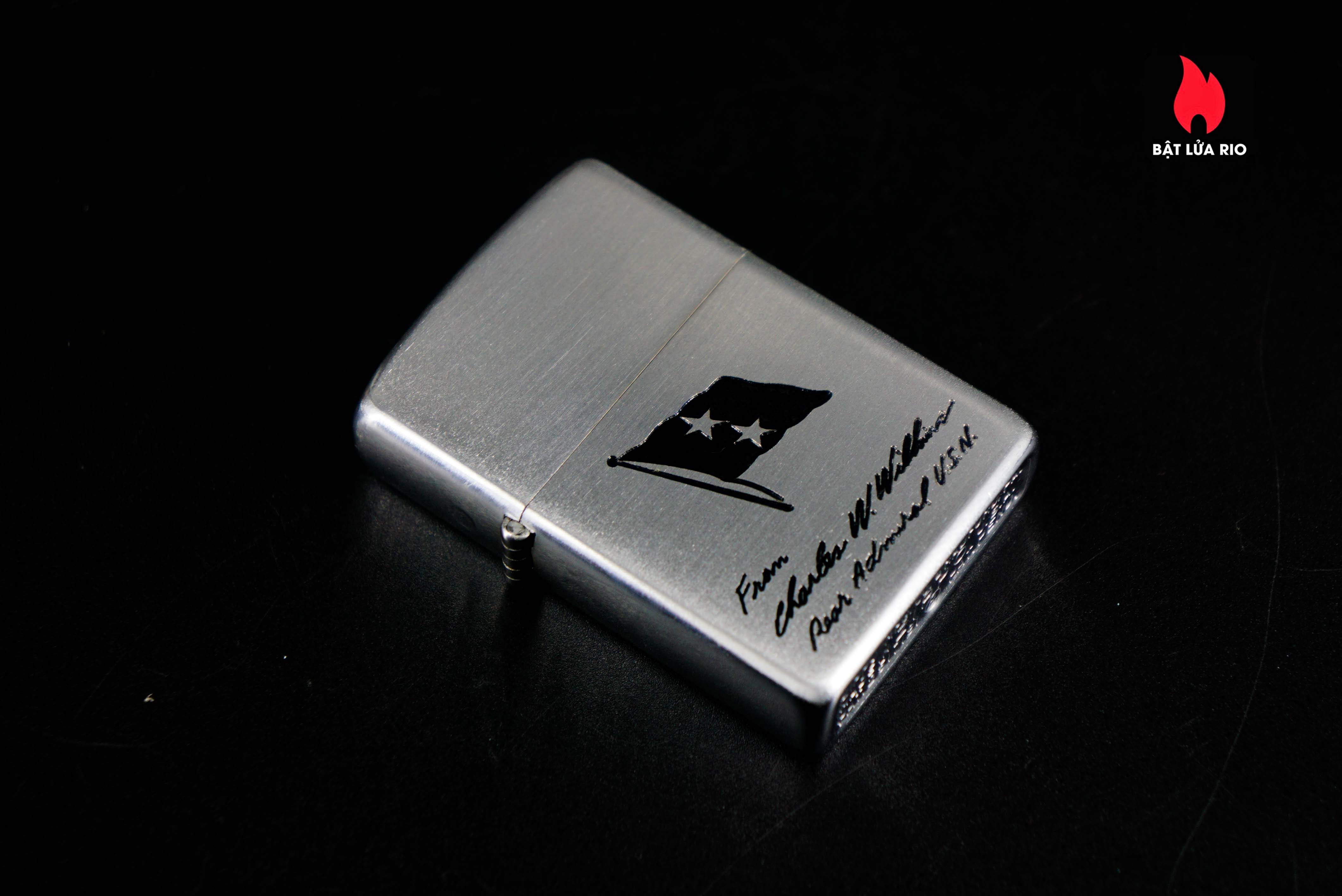 Zippo Xưa 1953 – Rear Admiral Charles W. Wilkins – U.S. Navy 58 Zippo Xưa 1953 – Rear Admiral Charles W. Wilkins – U.S. Navy 8