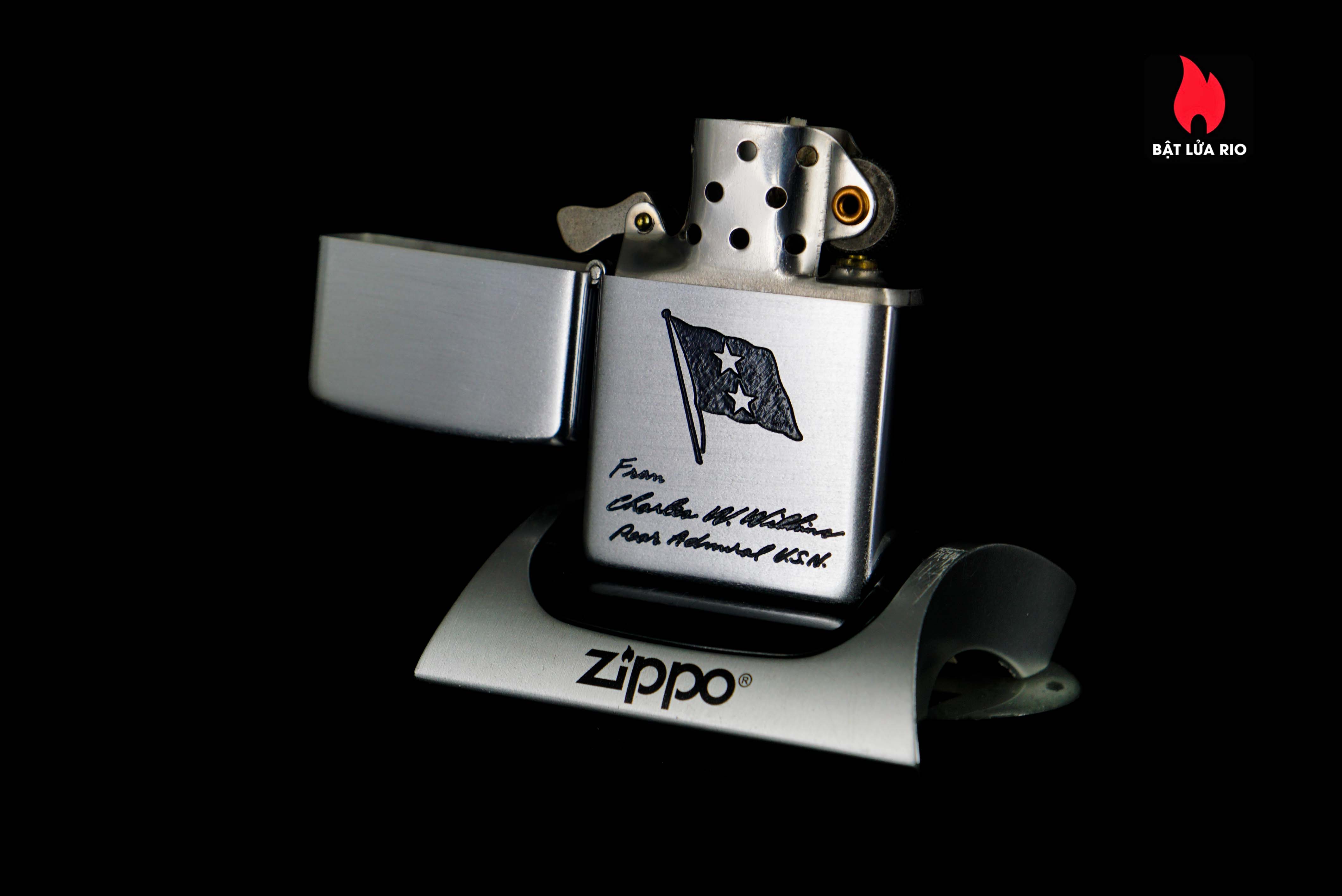 Zippo Xưa 1953 – Rear Admiral Charles W. Wilkins – U.S. Navy 57 Zippo Xưa 1953 – Rear Admiral Charles W. Wilkins – U.S. Navy 9