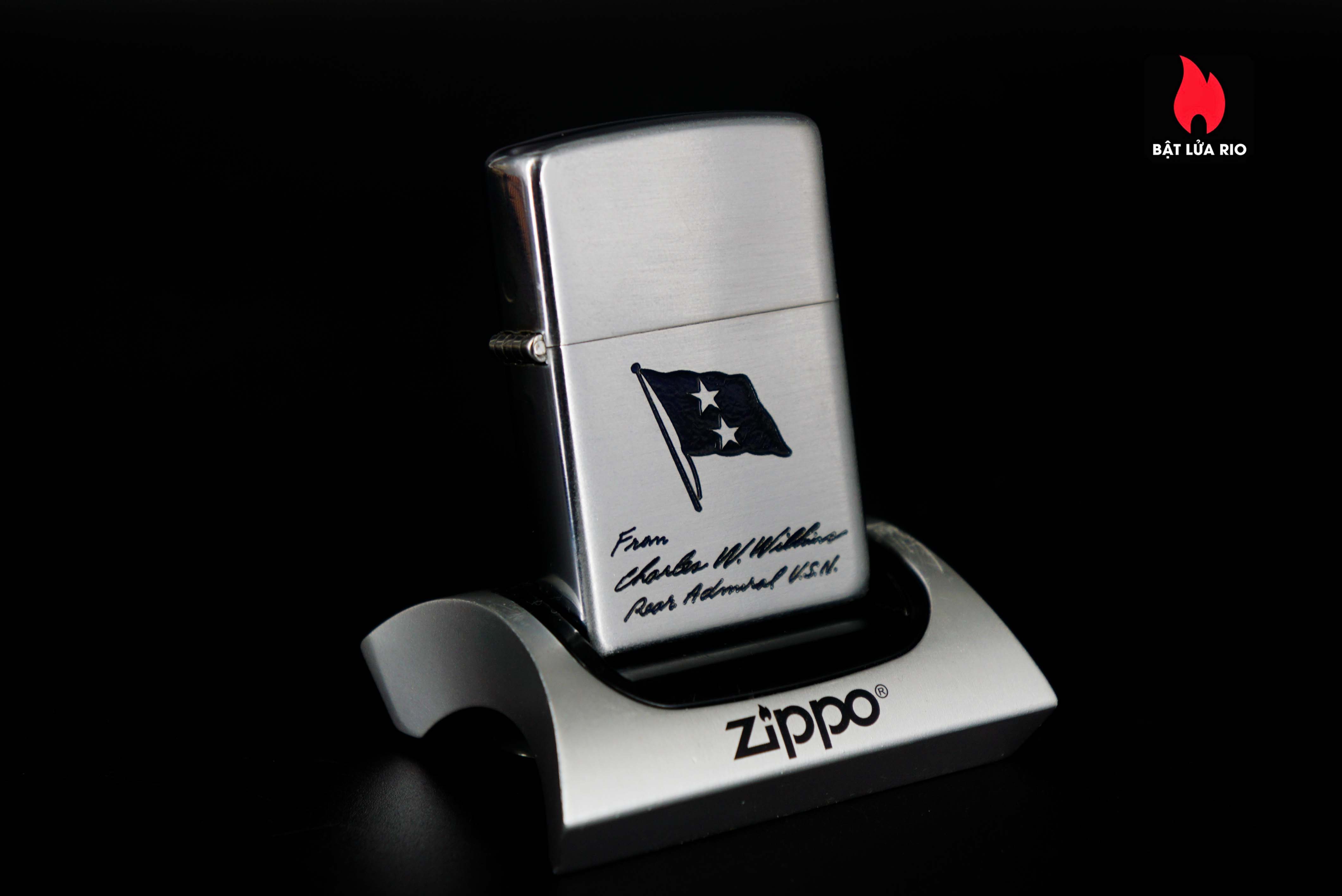 Zippo Xưa 1953 – Rear Admiral Charles W. Wilkins – U.S. Navy 55 Zippo Xưa 1953 – Rear Admiral Charles W. Wilkins – U.S. Navy