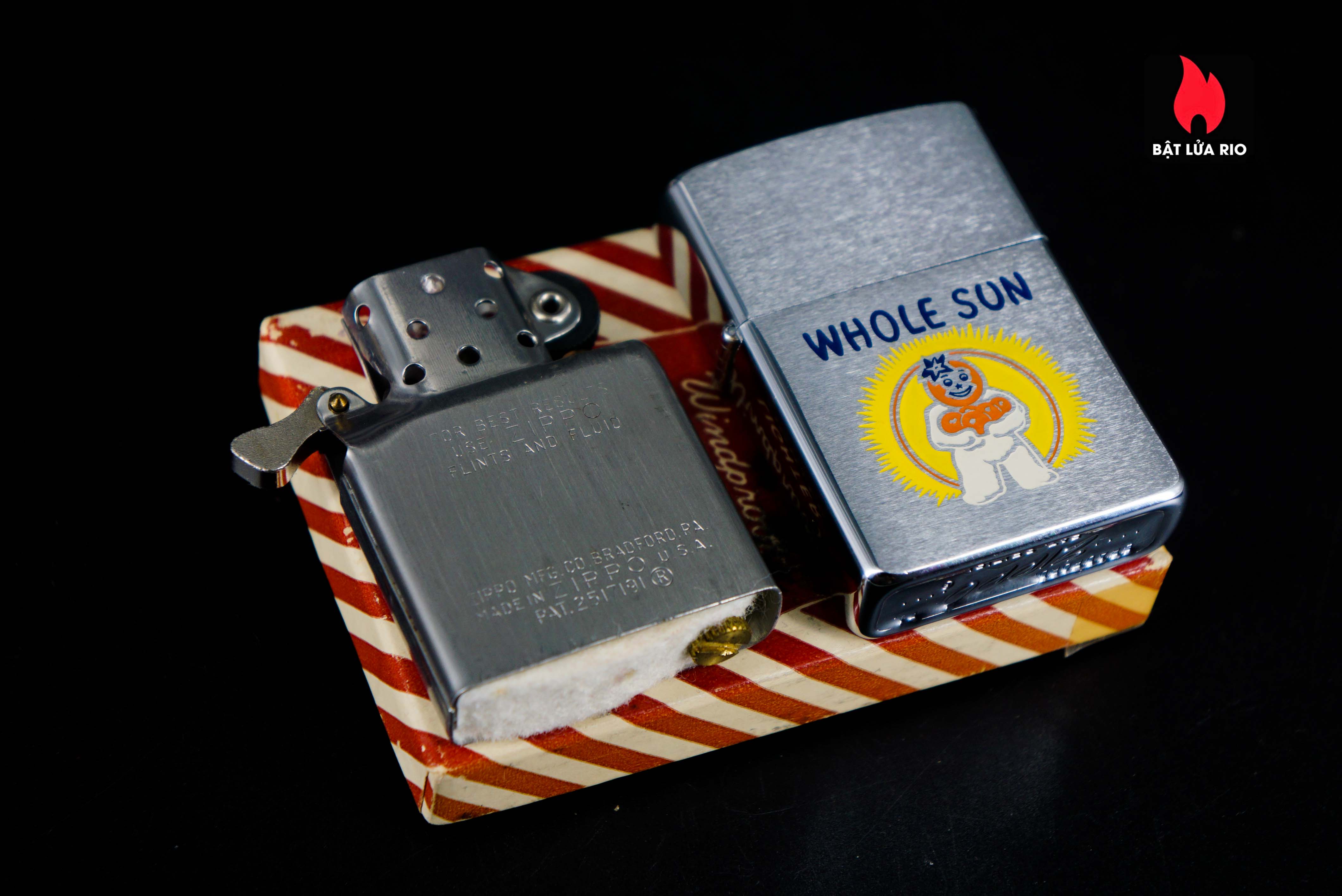 Zippo Xưa 1958 – Whole Sun 7