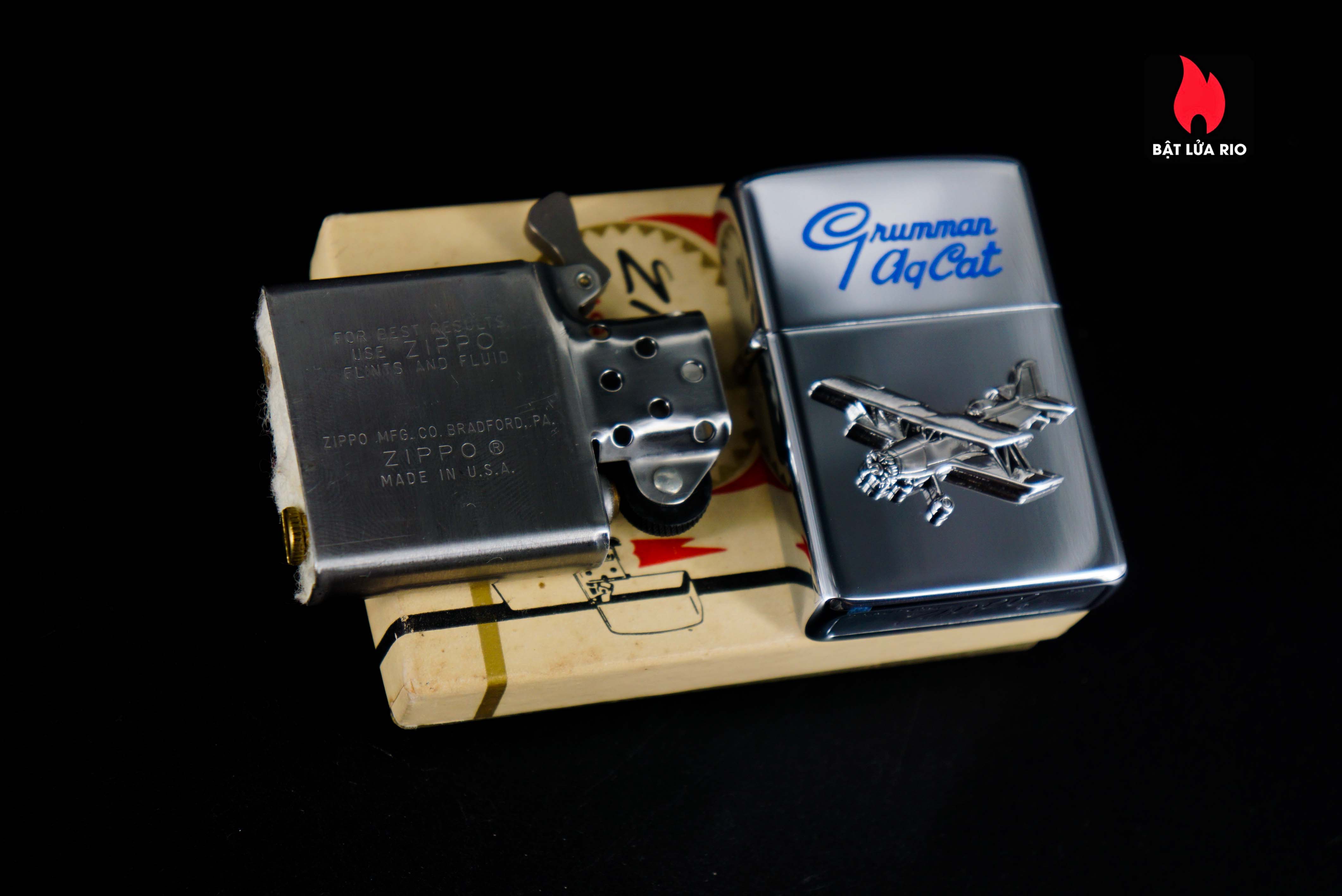 Zippo Xưa 1972 – Grumman AgCat 16