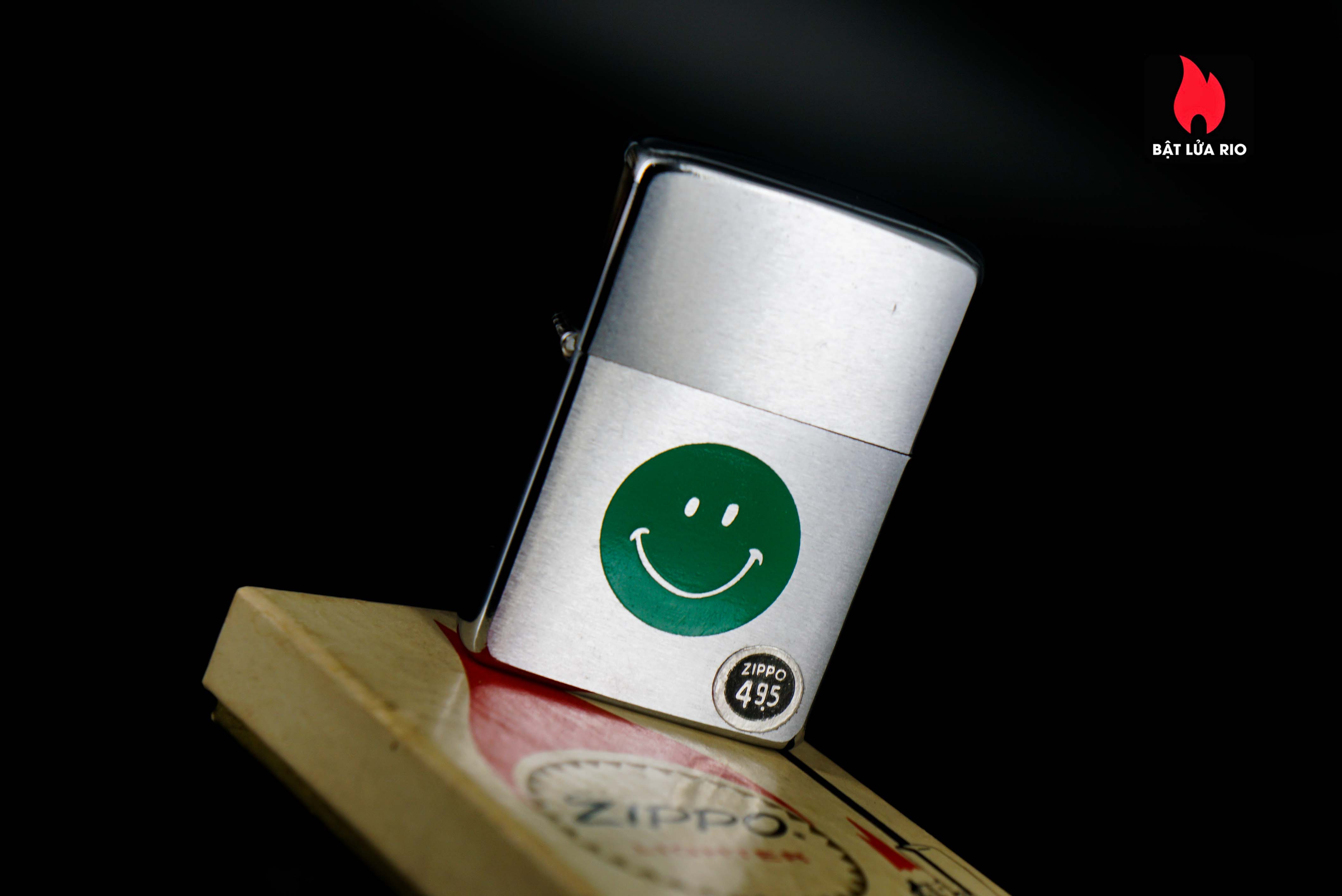 Zippo Xưa 1972 – Smiley Face – Green 48 Zippo Xưa 1972 – Smiley Face – Green 11