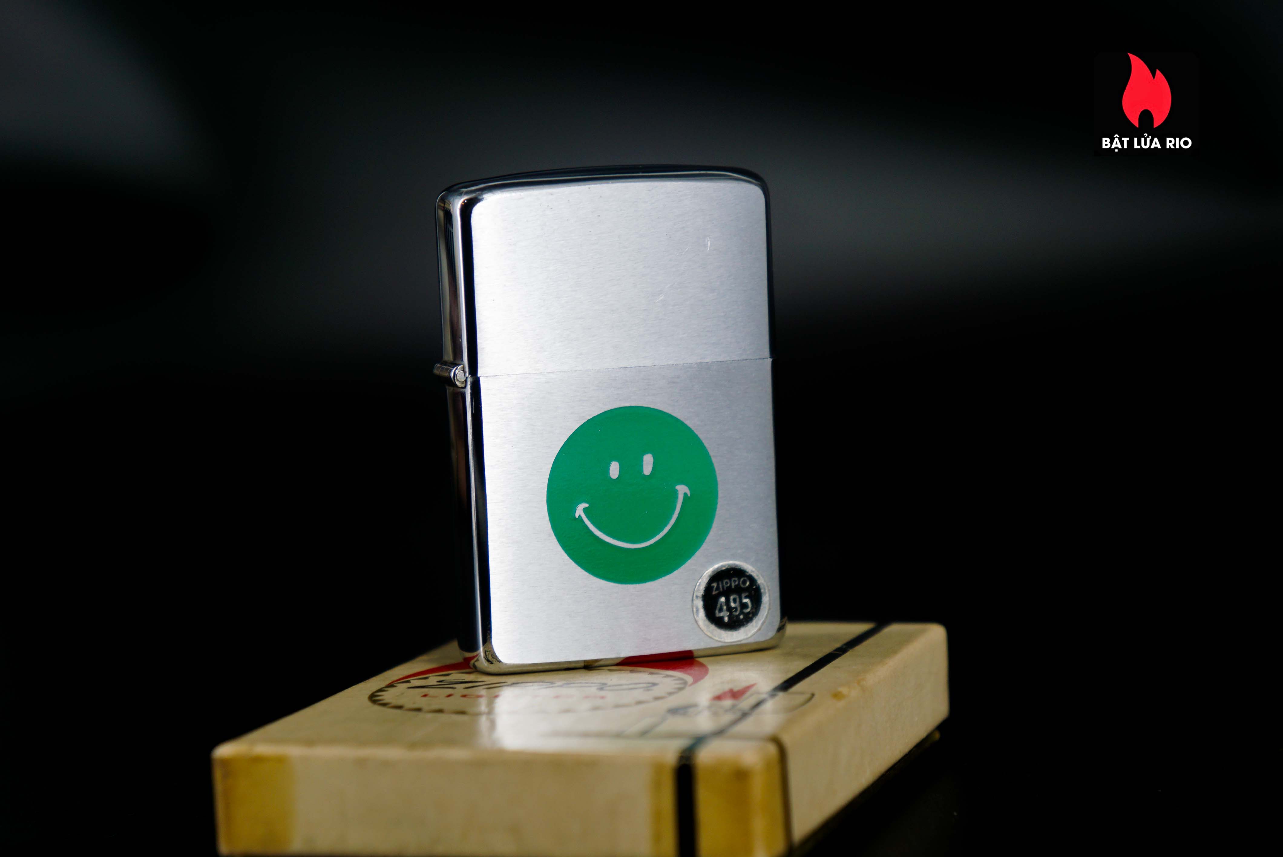 Zippo Xưa 1972 – Smiley Face – Green 44 Zippo Xưa 1972 – Smiley Face – Green 15