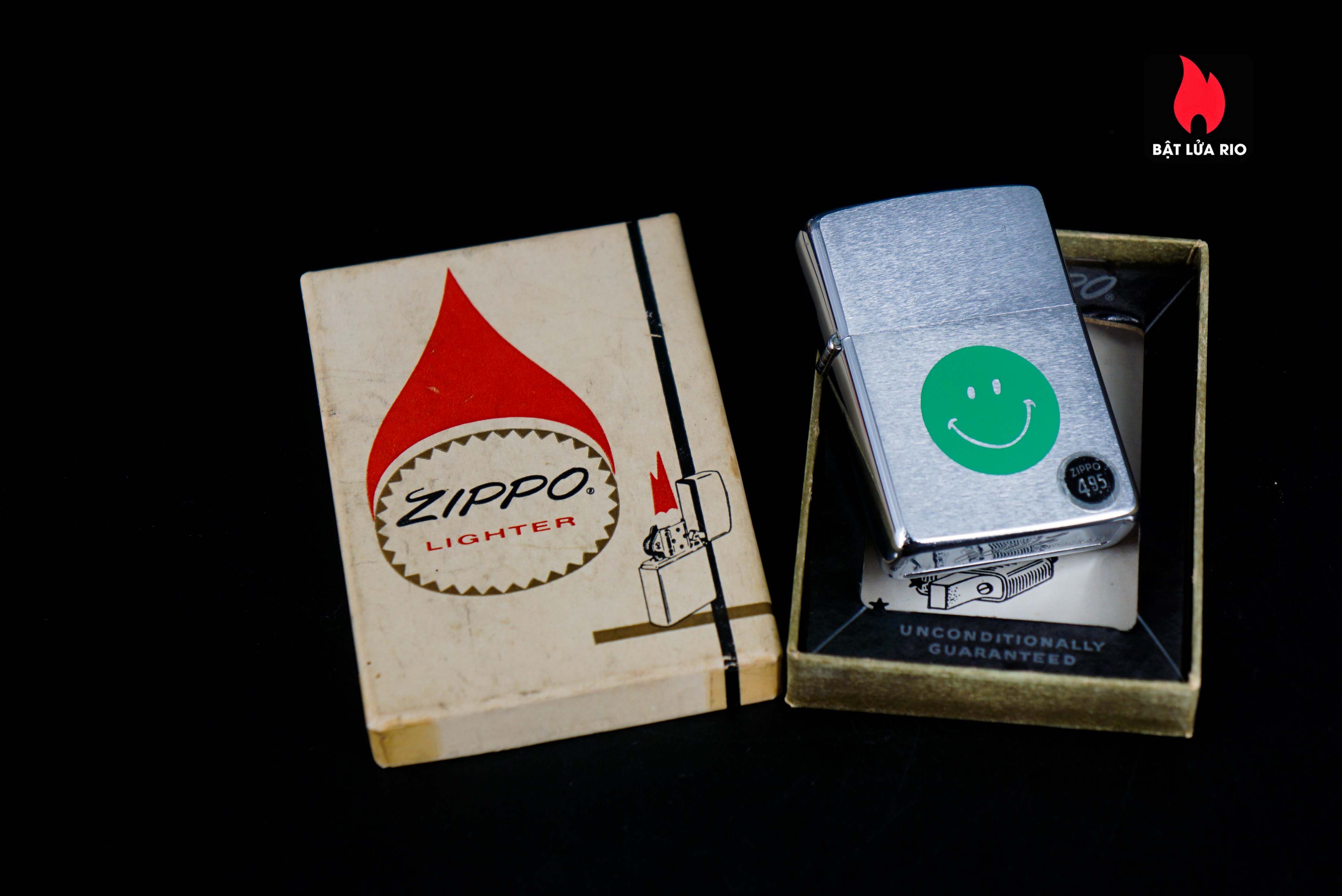 Zippo Xưa 1972 – Smiley Face – Green 40 Zippo Xưa 1972 – Smiley Face – Green 19