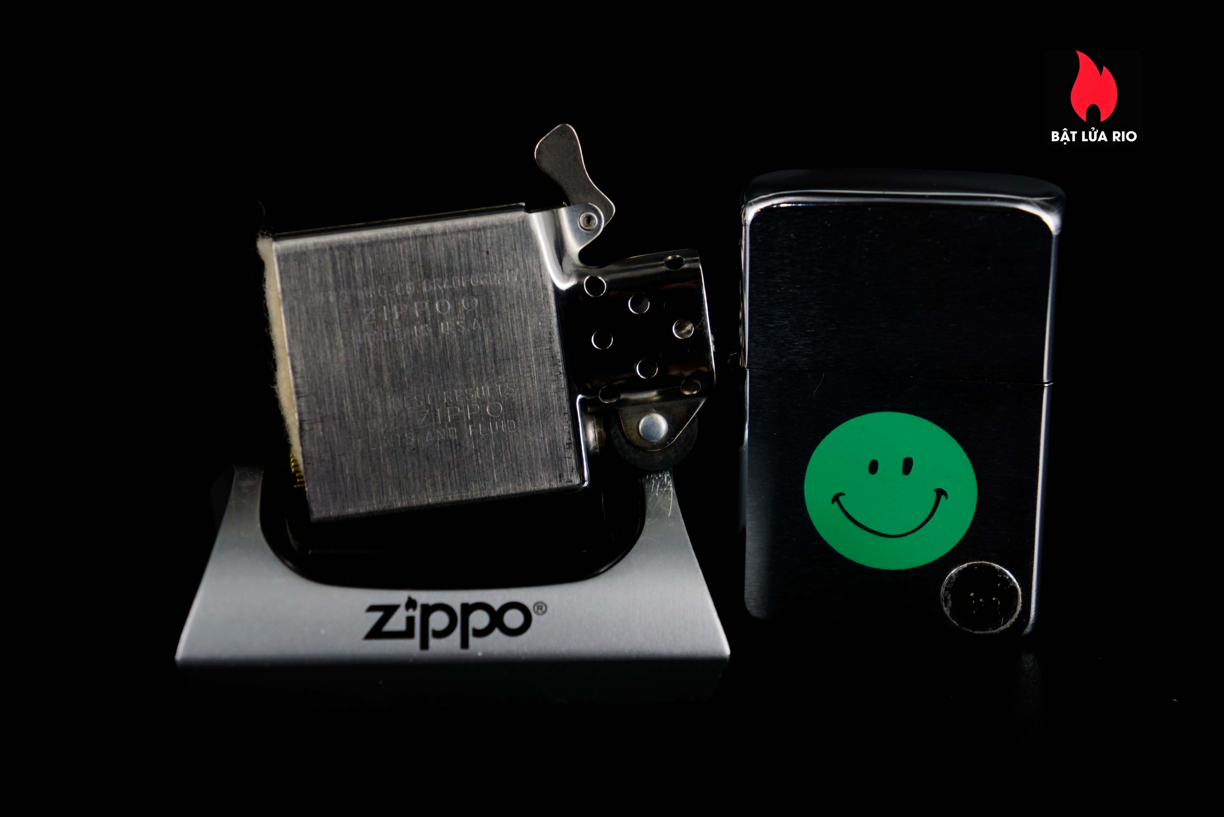 Zippo Xưa 1972 – Smiley Face – Green 56 Zippo Xưa 1972 – Smiley Face – Green 3