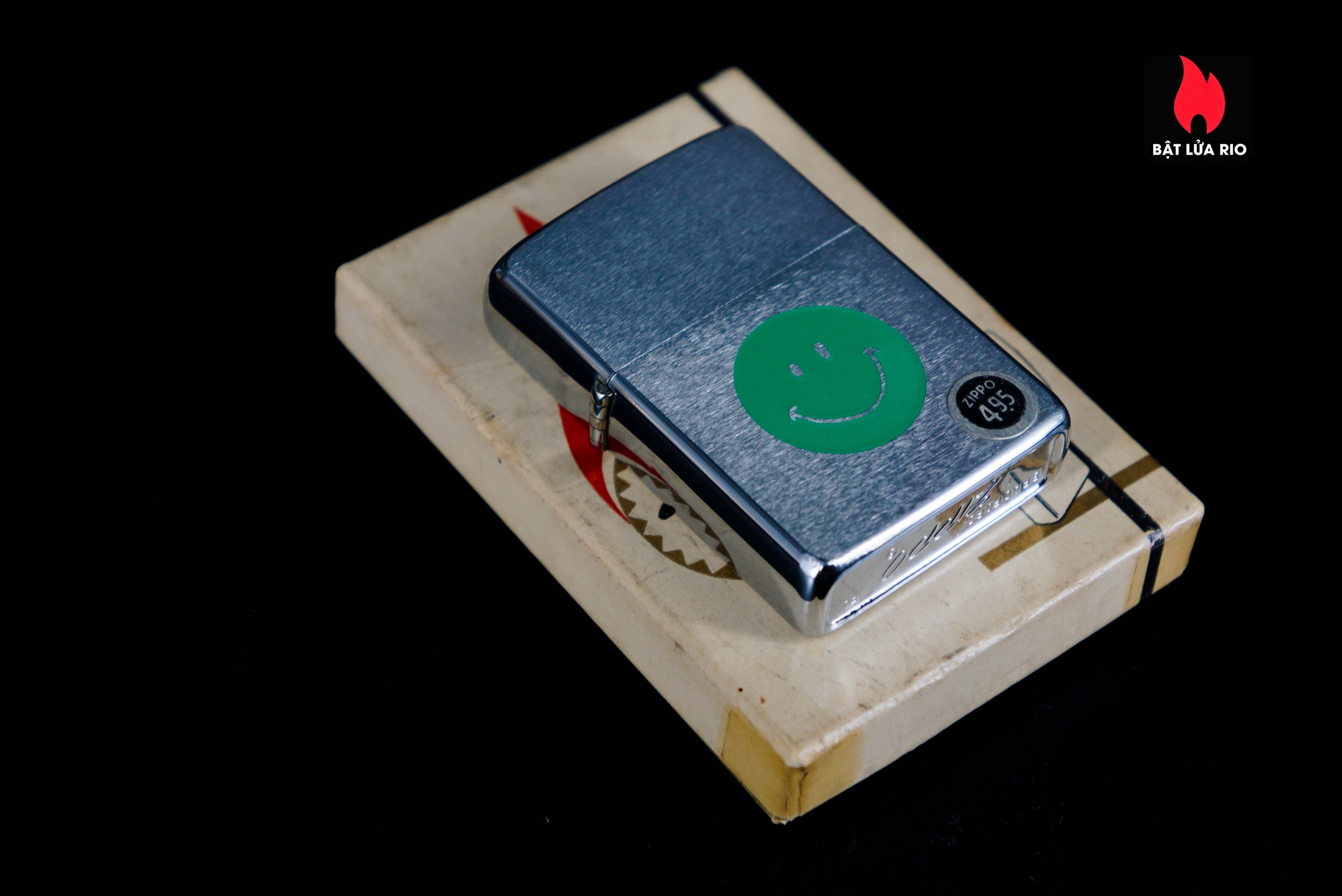 Zippo Xưa 1972 – Smiley Face – Green 50 Zippo Xưa 1972 – Smiley Face – Green 9