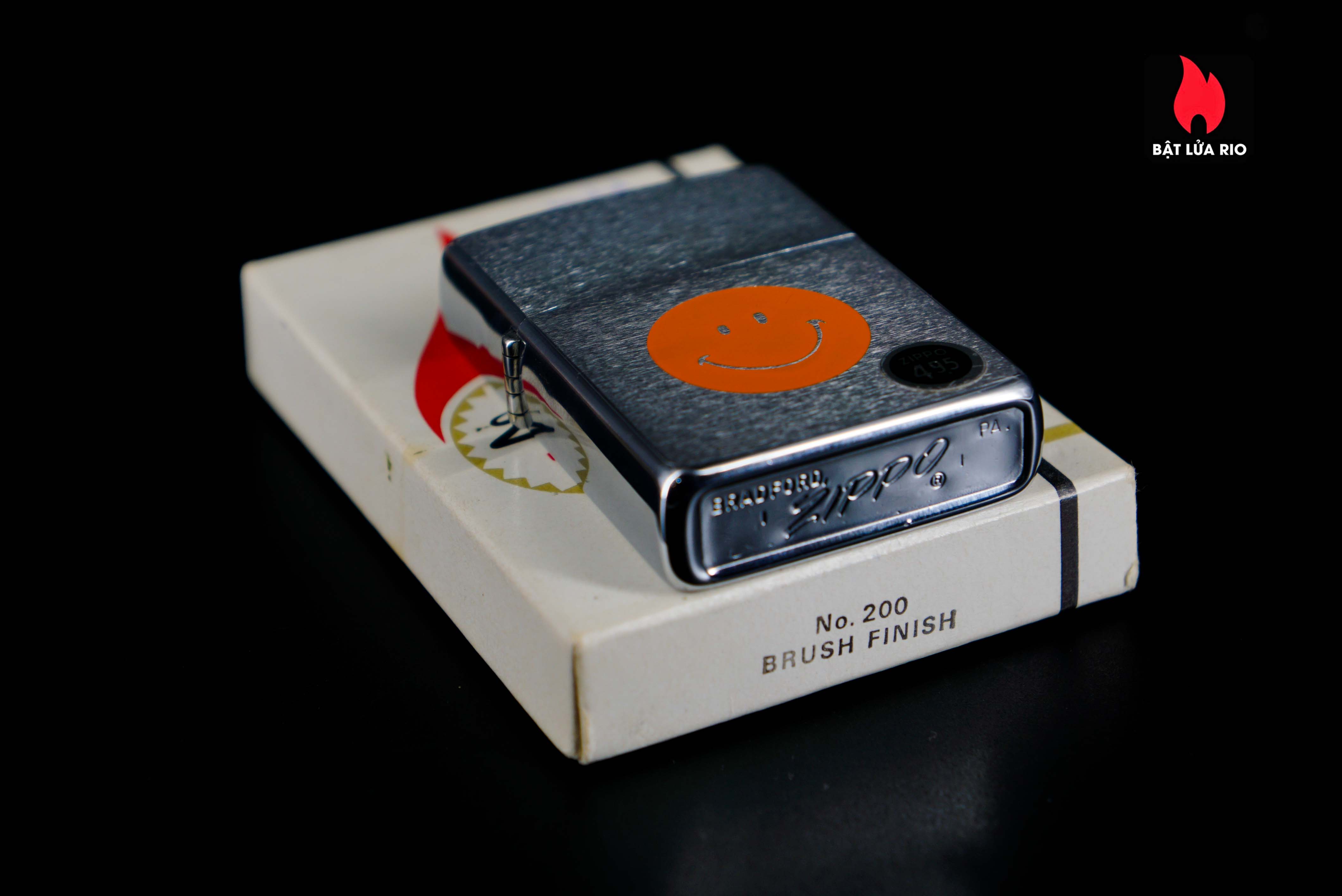 Zippo Xưa 1972 – Smiley Face – Orange 45 Zippo Xưa 1972 – Smiley Face – Orange 11