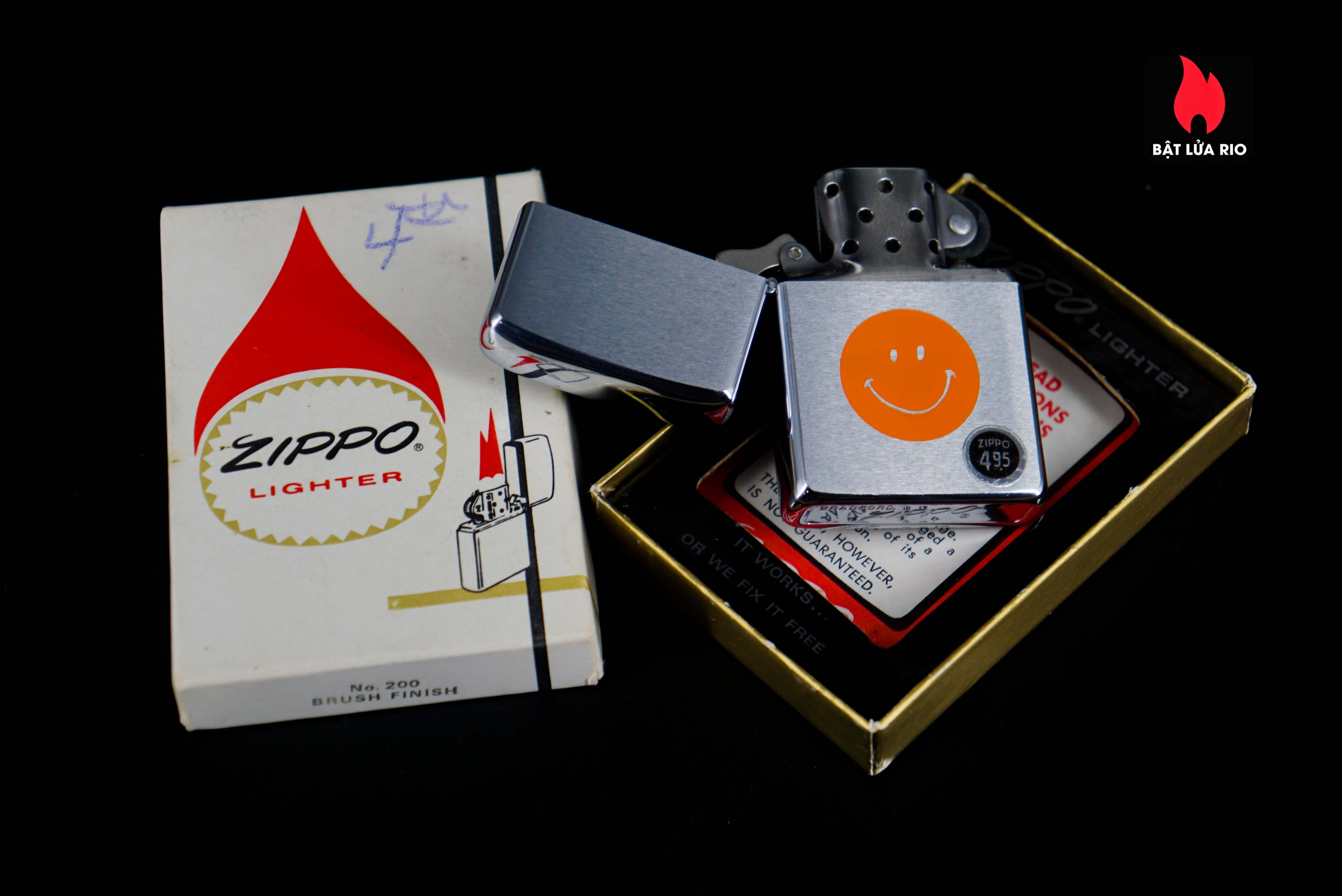 Zippo Xưa 1972 – Smiley Face – Orange 40 Zippo Xưa 1972 – Smiley Face – Orange 16