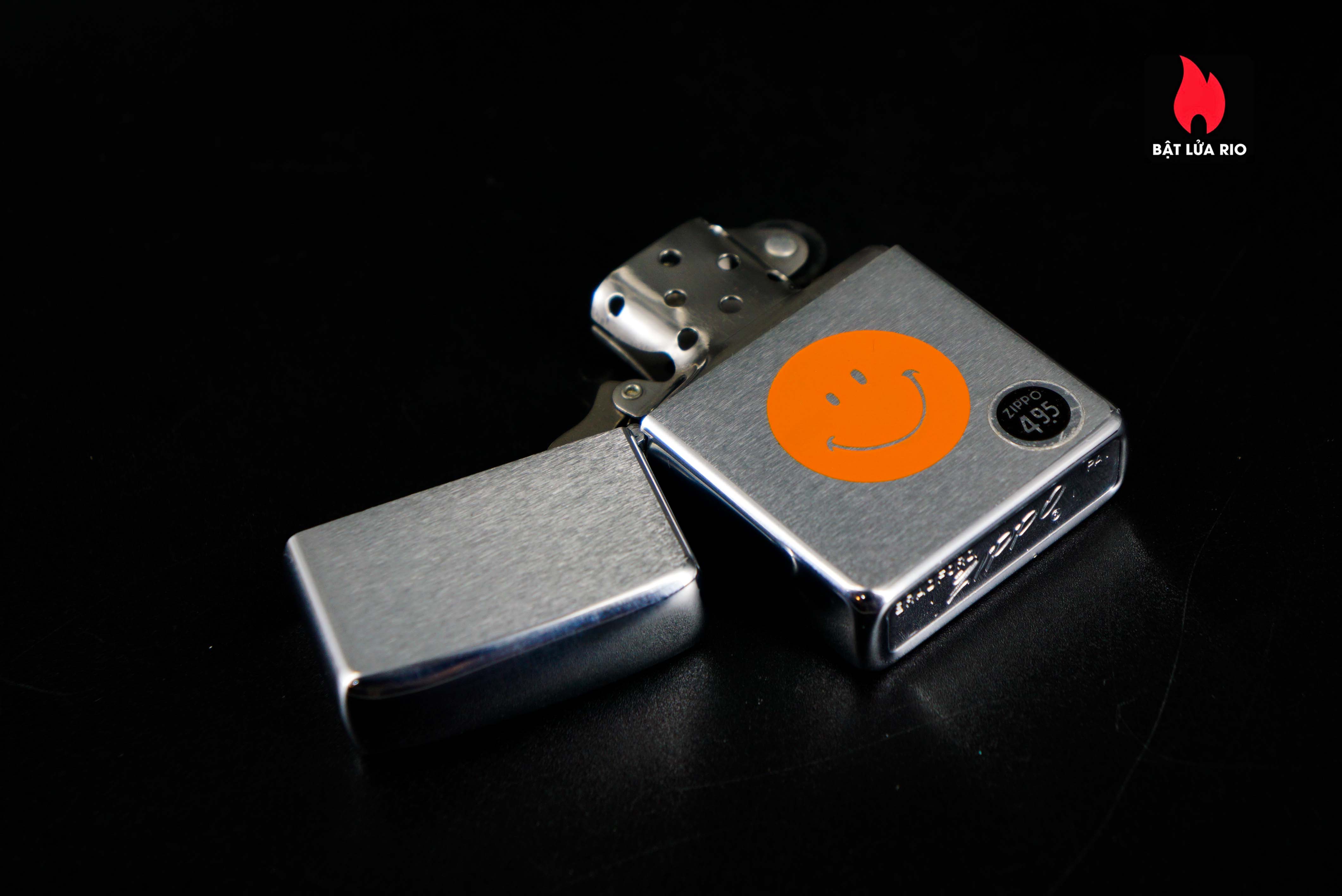 Zippo Xưa 1972 – Smiley Face – Orange 55 Zippo Xưa 1972 – Smiley Face – Orange 2