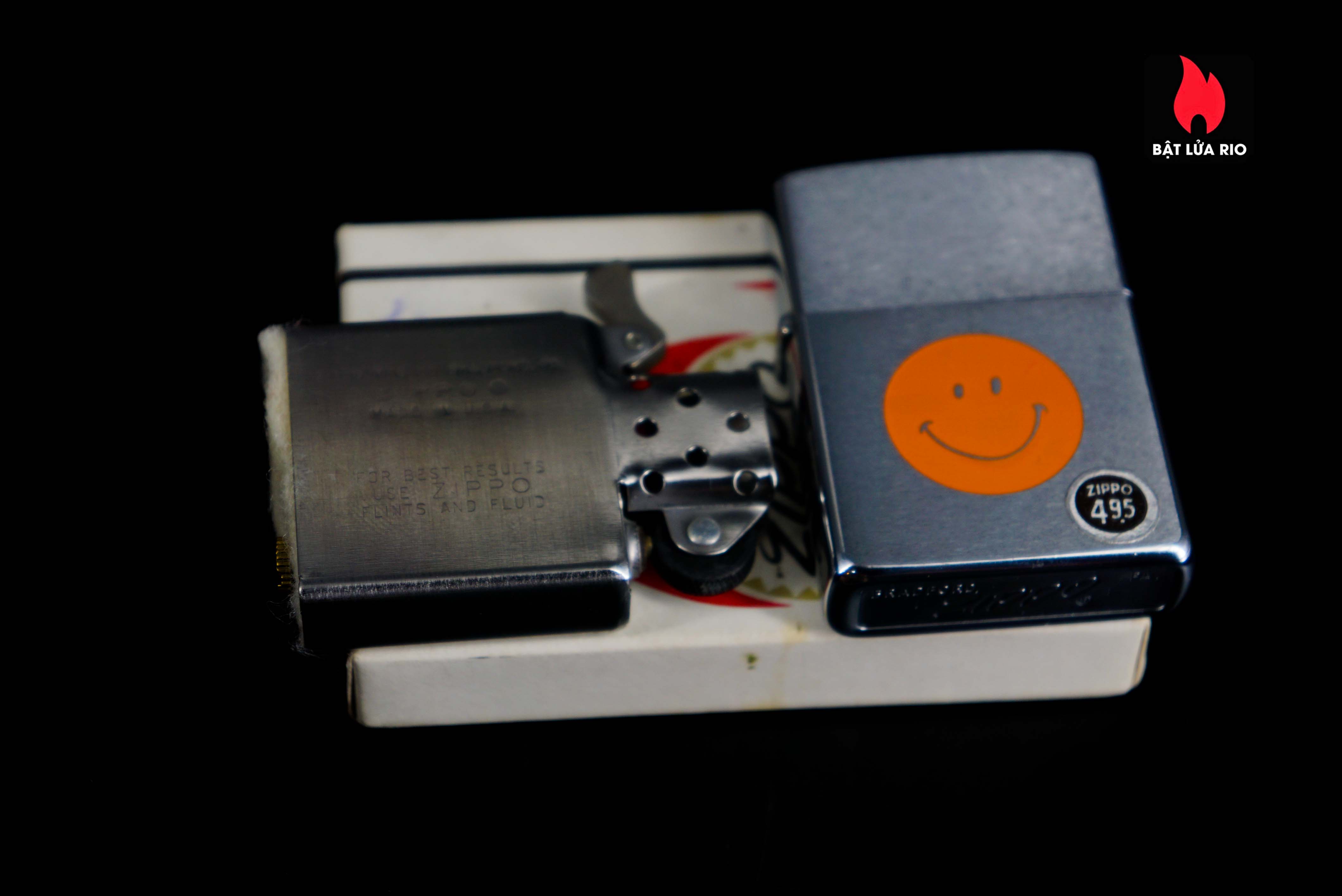 Zippo Xưa 1972 – Smiley Face – Orange 52 Zippo Xưa 1972 – Smiley Face – Orange 5