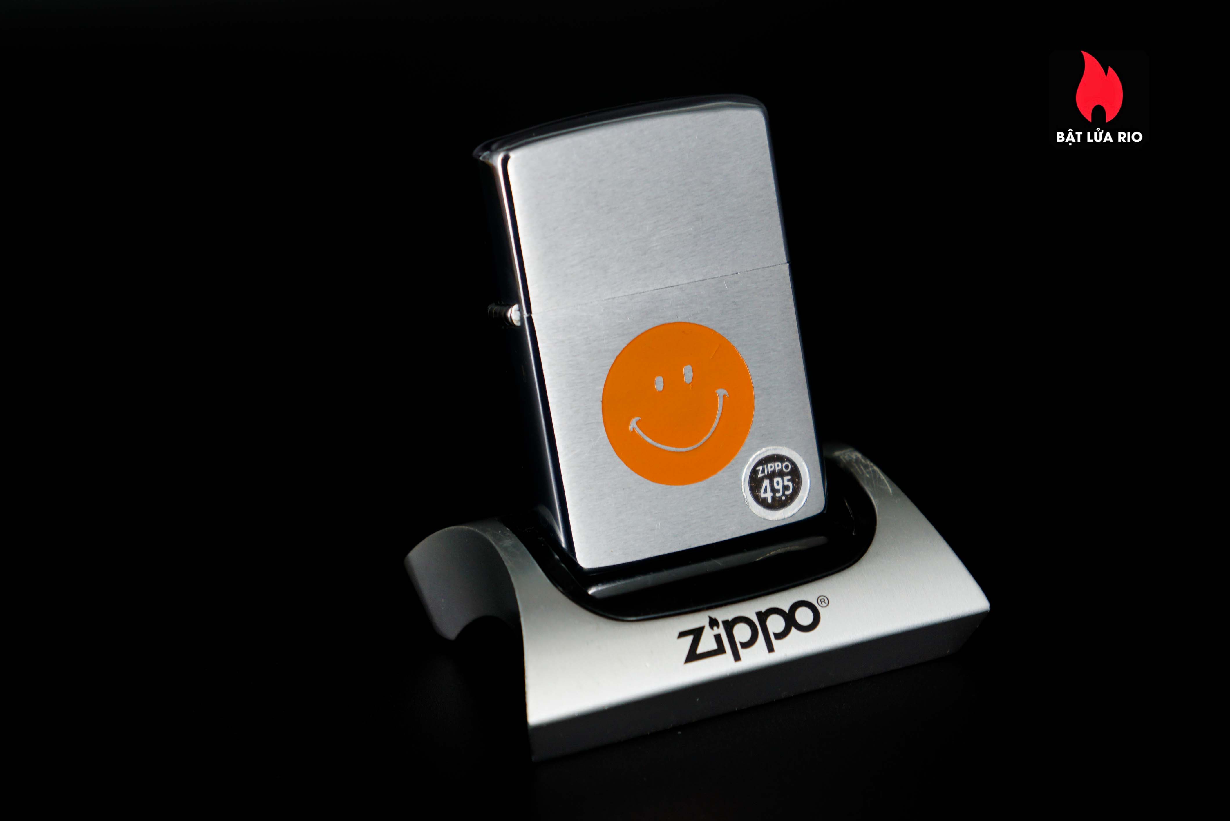 Zippo Xưa 1972 – Smiley Face – Orange 49 Zippo Xưa 1972 – Smiley Face – Orange