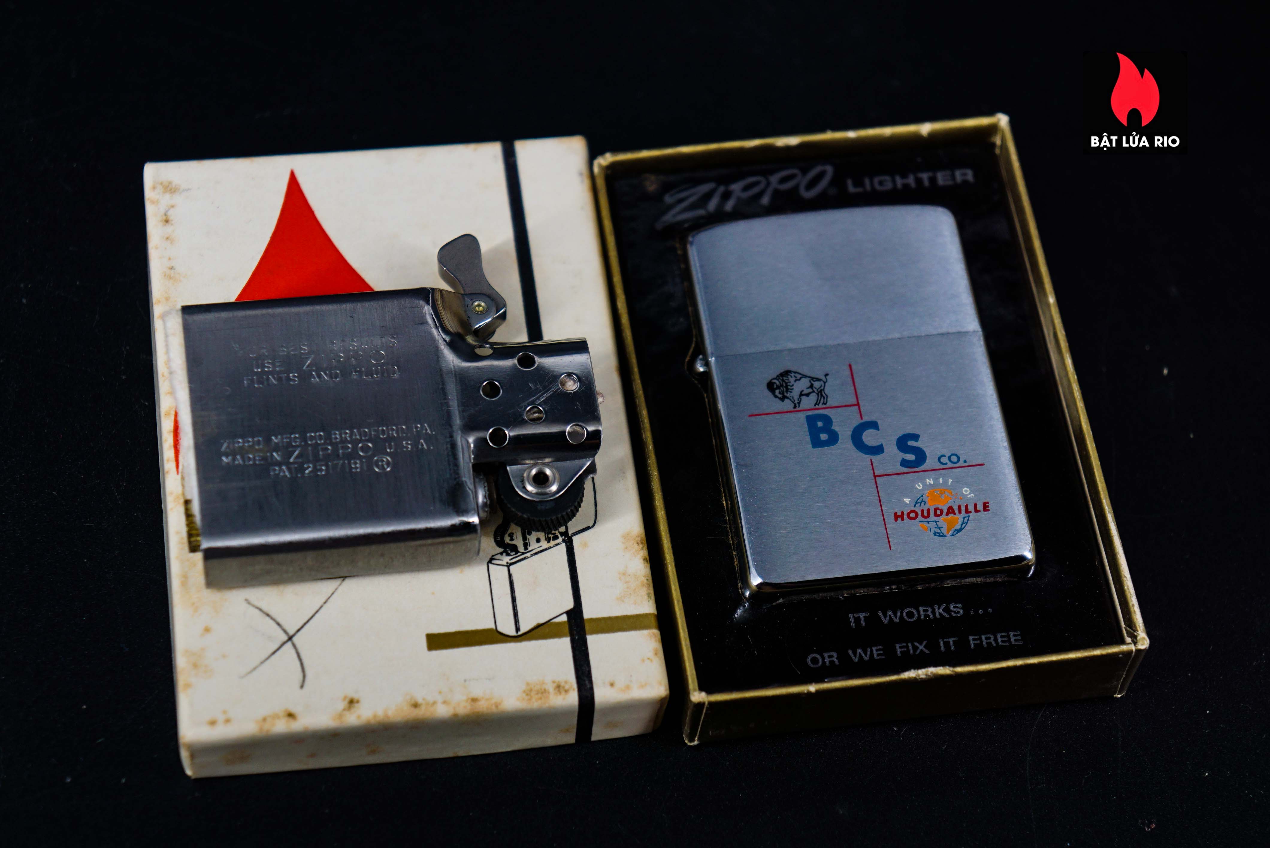 Zippo Xưa 1961 – B C S Co – A Unit Of Houdaille 4