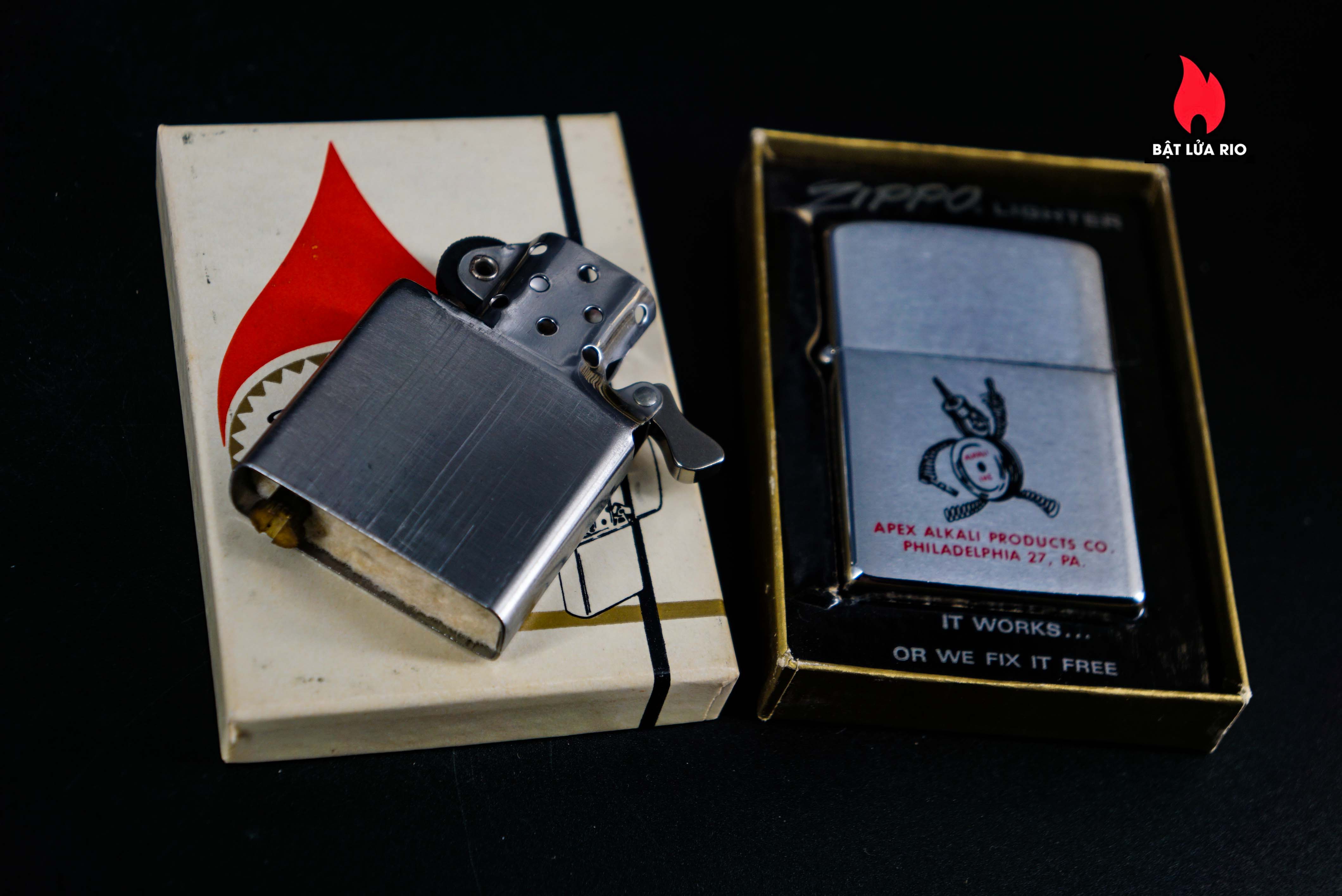 Zippo Xưa 1962 – Apex Alkali Products 6