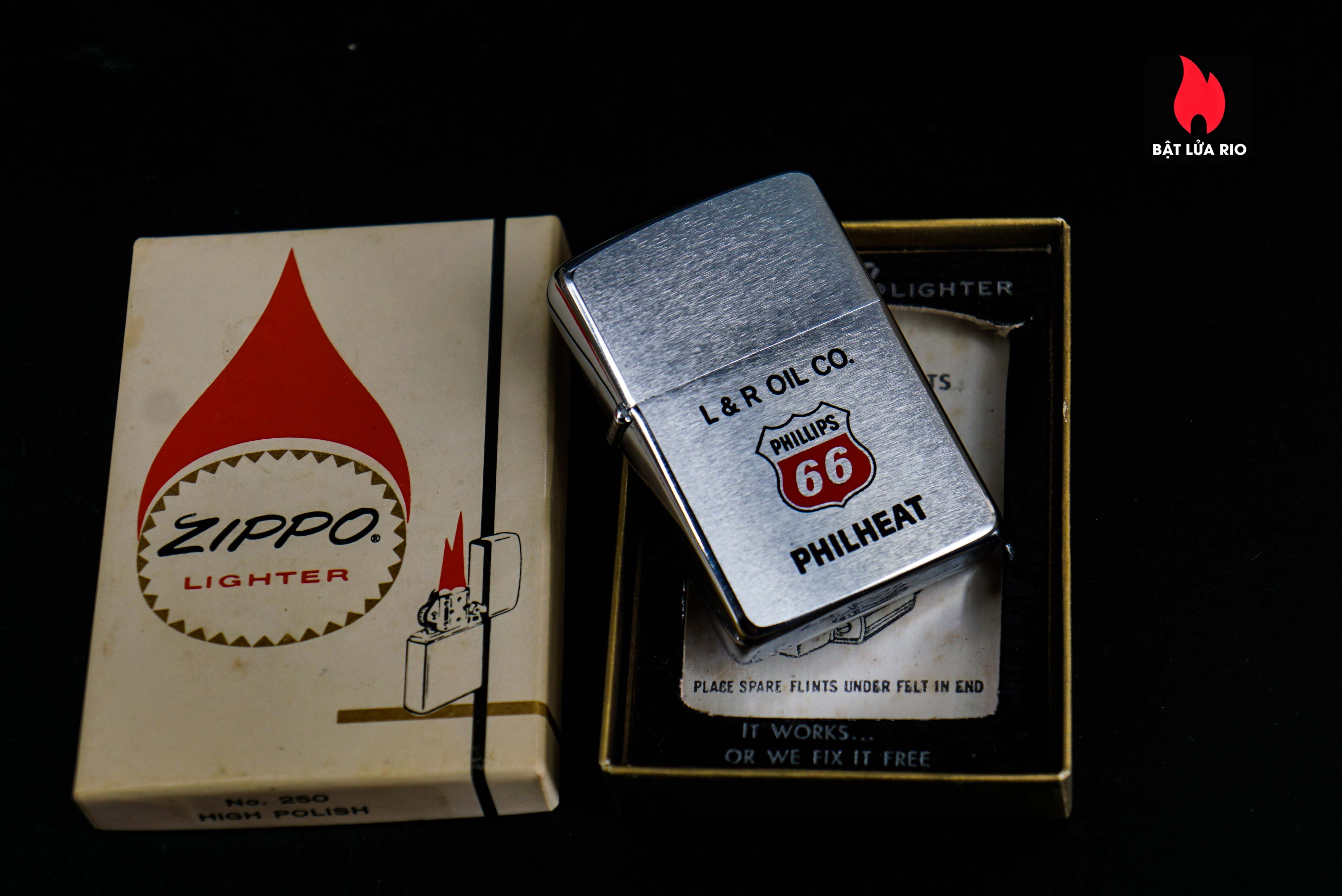 Zippo Xưa 1969 – Phillips 66 – L&R Oil 33 Zippo Xưa 1969 – Phillips 66 – L&R Oil 11