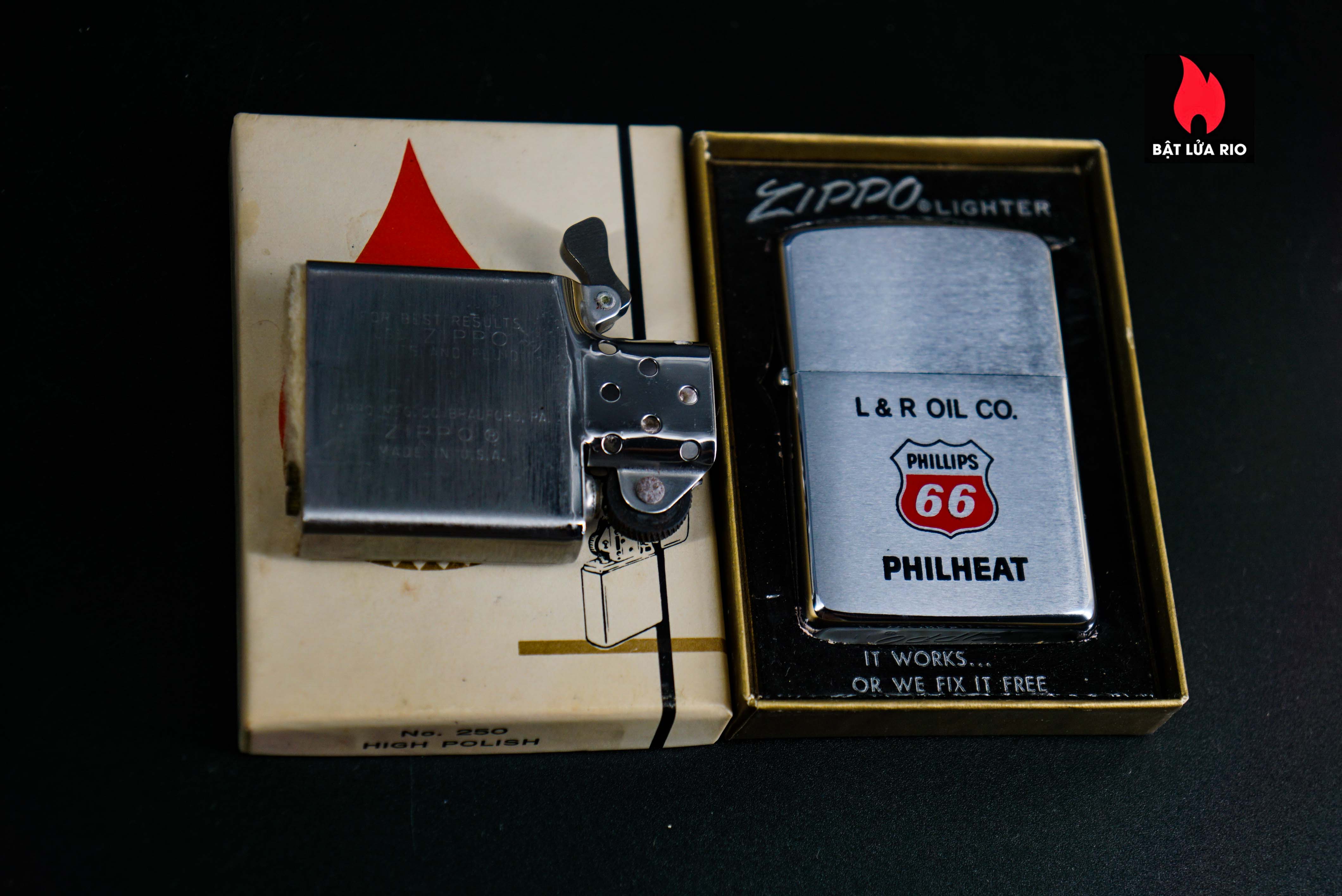 Zippo Xưa 1969 – Phillips 66 – L&R Oil 36 Zippo Xưa 1969 – Phillips 66 – L&R Oil 8