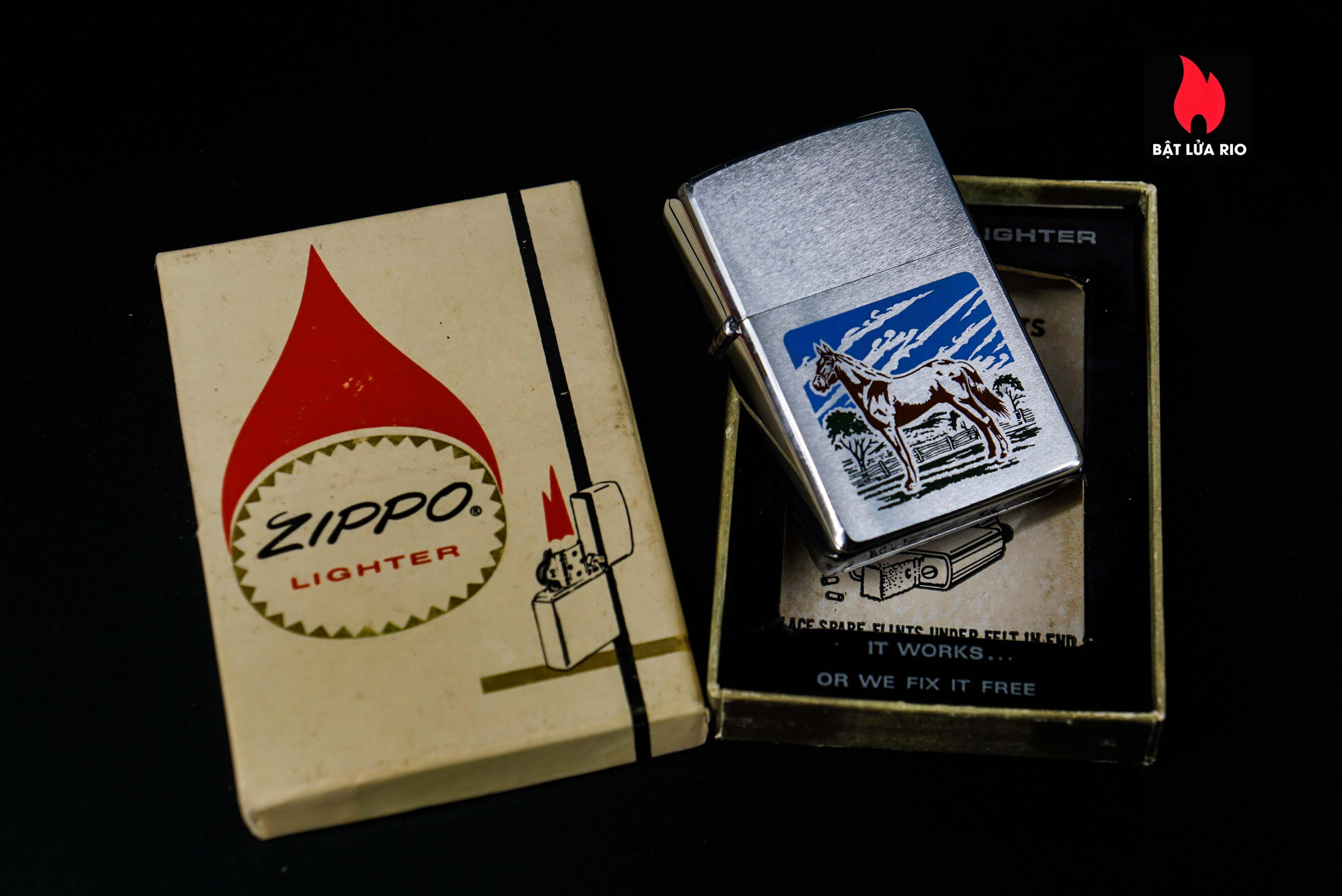Zippo Xưa 1969 – Sport Series – Horse - Color Graphics 49 Zippo Xưa 1969 – Sport Series – Horse - Color Graphics 15
