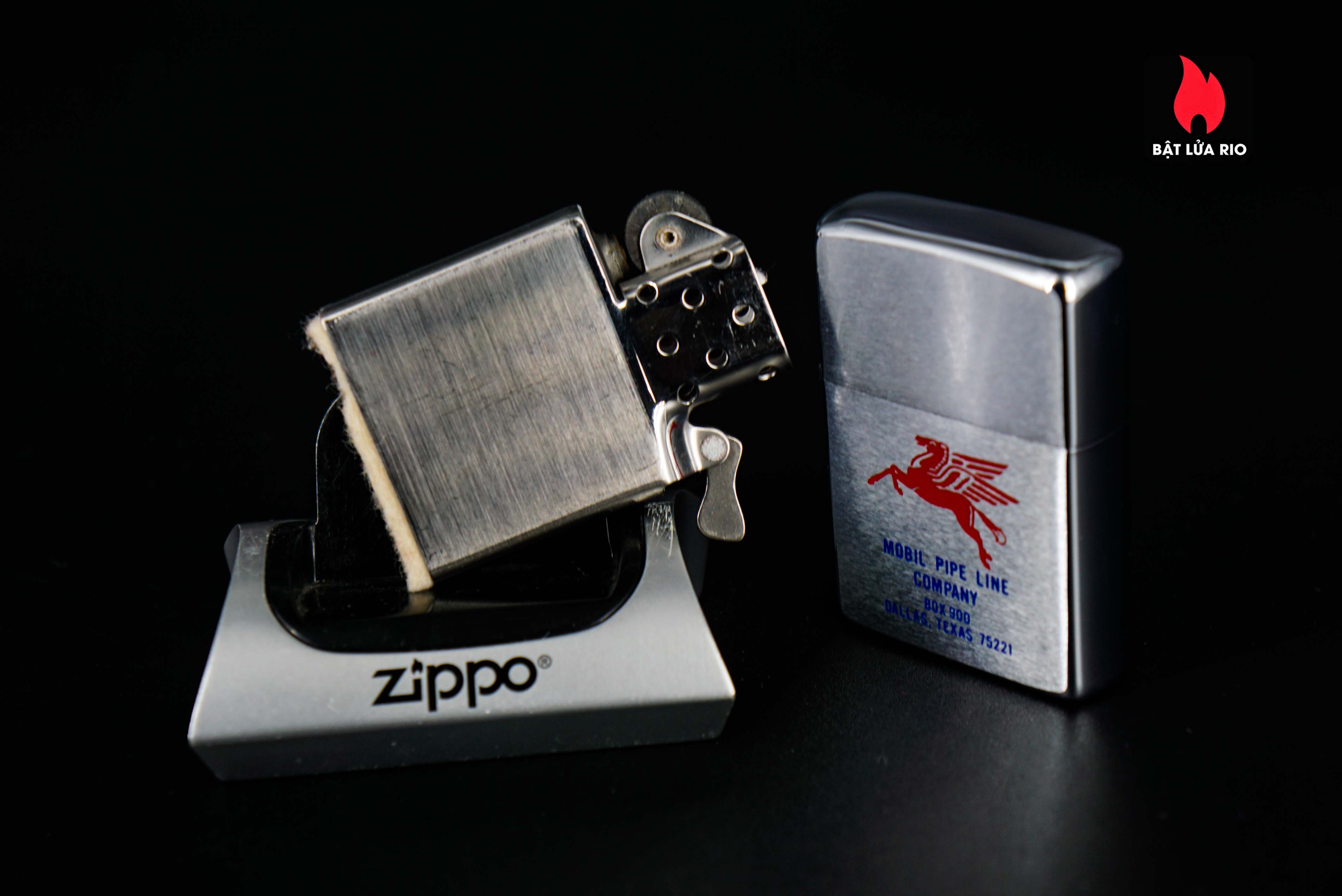 Zippo Xưa 1971 – Mobil Pipe Line 38 Zippo Xưa 1971 – Mobil Pipe Line 4