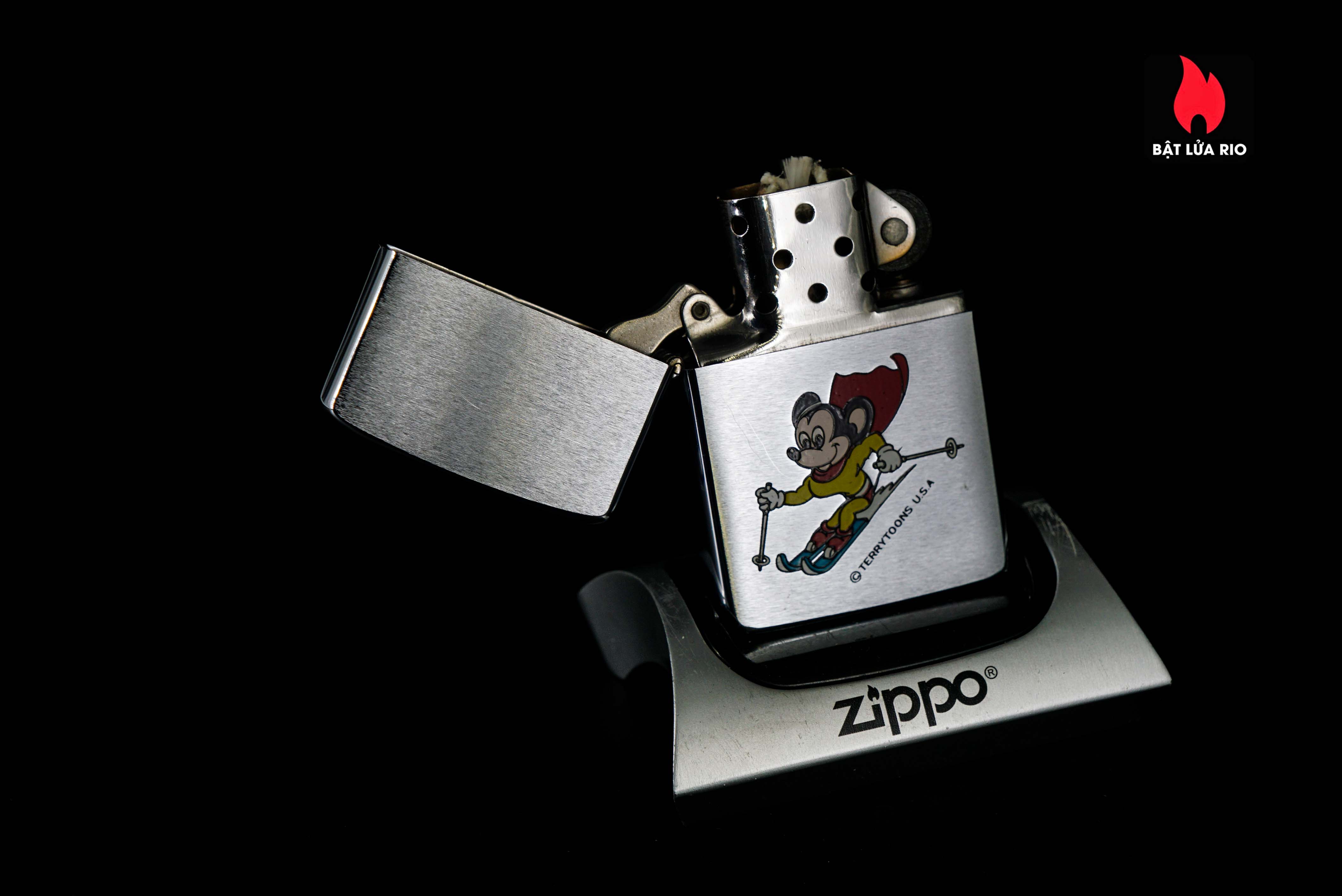 Zippo Xưa 1982 – Mighty Mouse skiing - By Terrytoons 33 Zippo Xưa 1982 – Mighty Mouse skiing - By Terrytoons 14