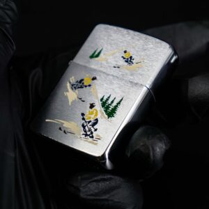 Zippo Xưa 1958 – Salesman Sample Skiers - Sports Series 10