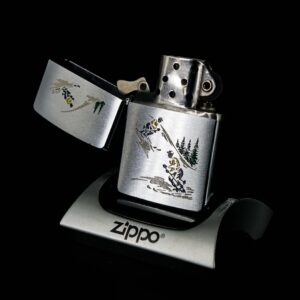 Zippo Xưa 1958 – Salesman Sample Skiers - Sports Series 12