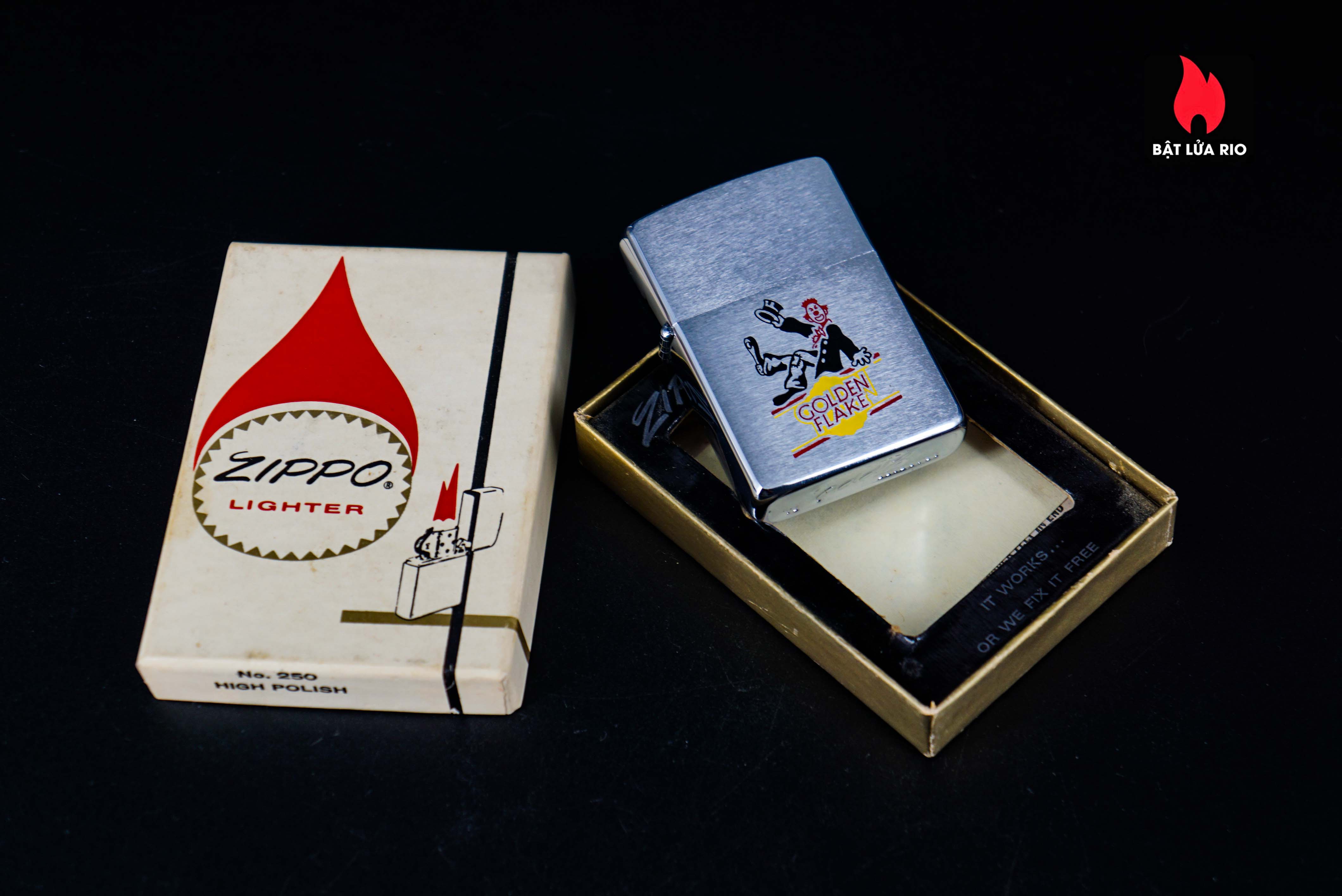 Zippo Xưa 1963 – Golden Flake 26 Zippo Xưa 1963 – Golden Flake 12
