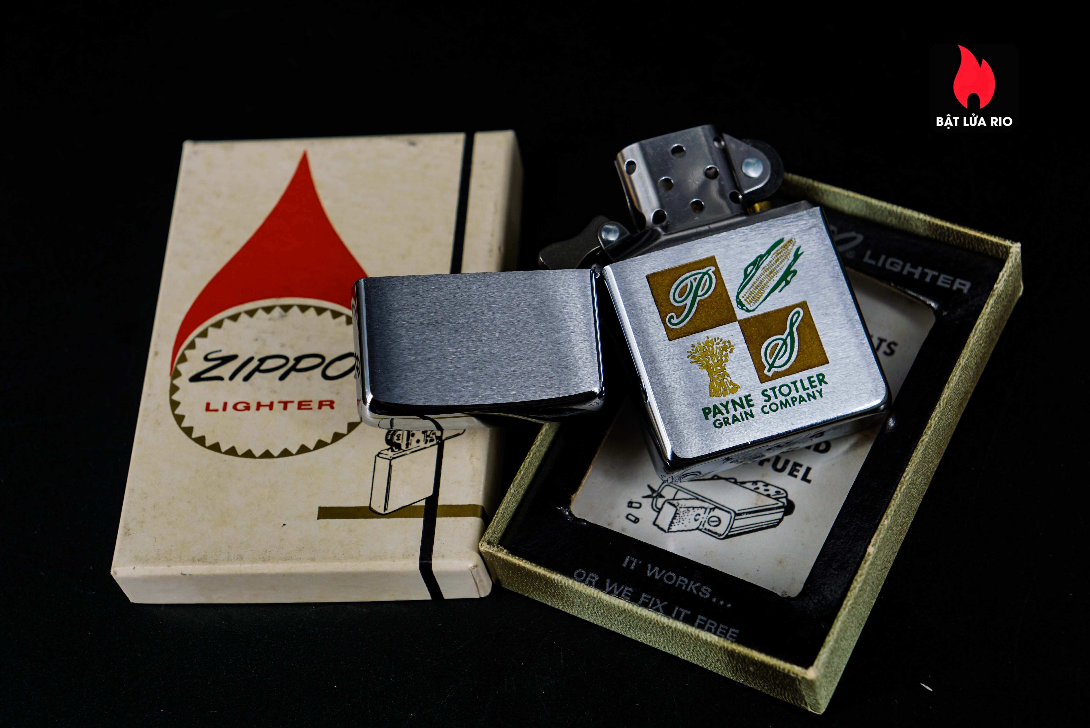Zippo Xưa 1963 – Payne Stotler Grain 11
