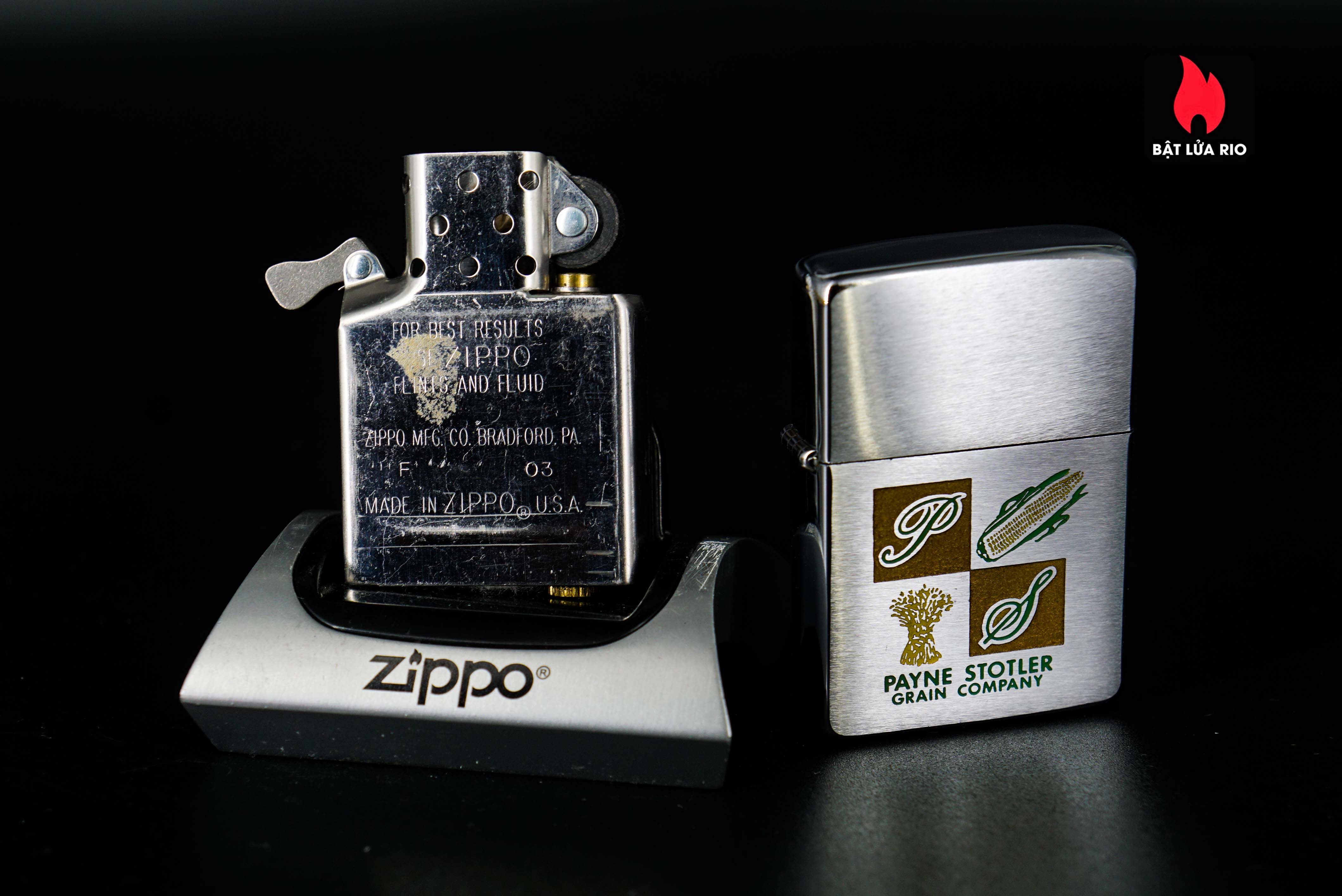 Zippo Xưa 1963 – Payne Stotler Grain 13
