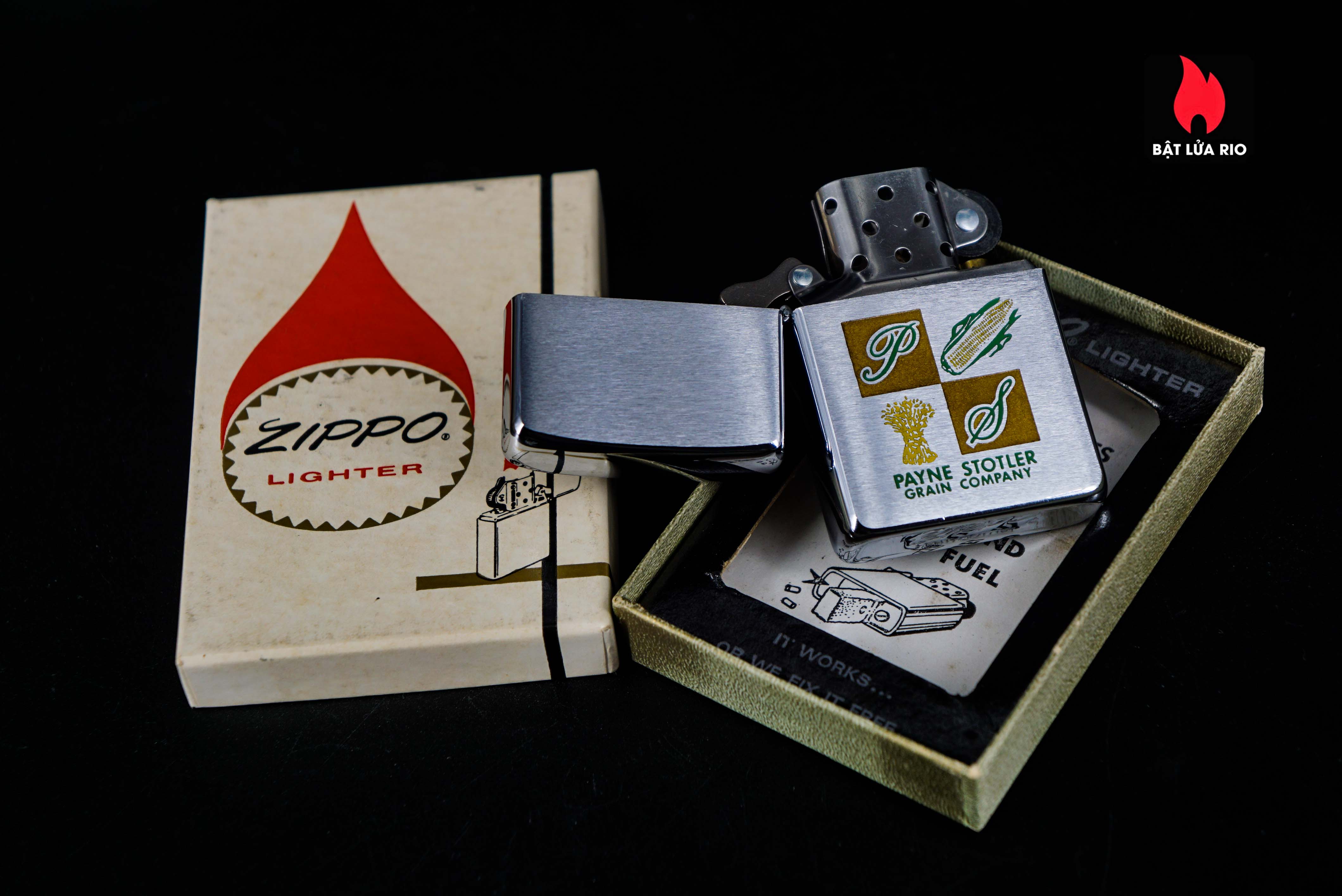 Zippo Xưa 1963 – Payne Stotler Grain 7